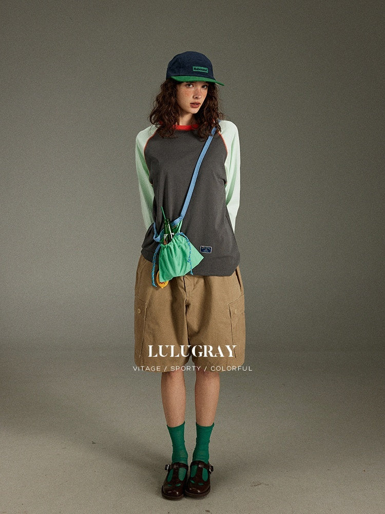 lulugray_Retro_Colorblock_Raglan_Printed_Women&