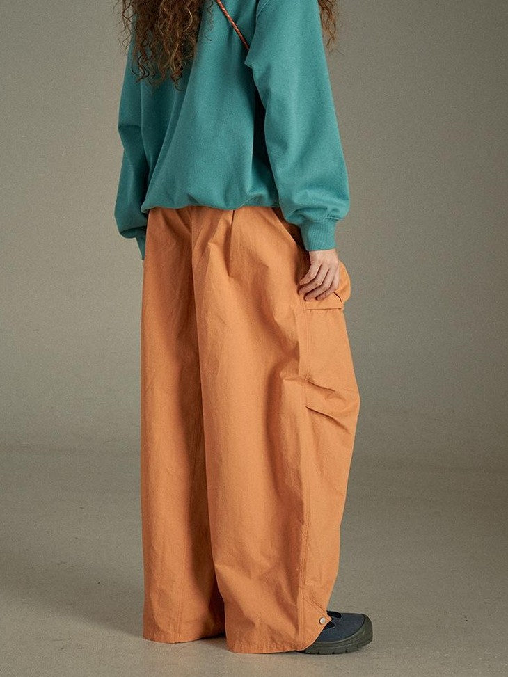 lulugray Vintage Cargo Pocket High Waist Relaxed Women&