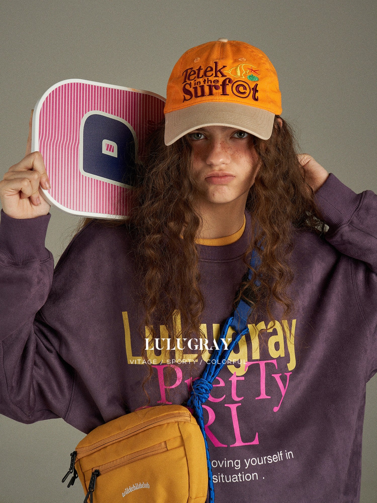 lulugray Vintage Loose Fit Letter Print Women&