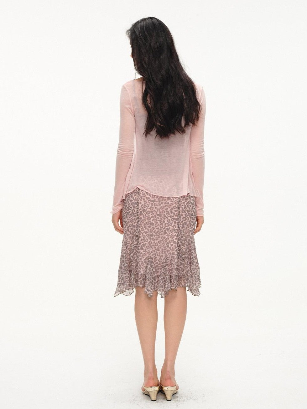 lvetong Lilac Pink Layered Lace Trim Two Piece Women&