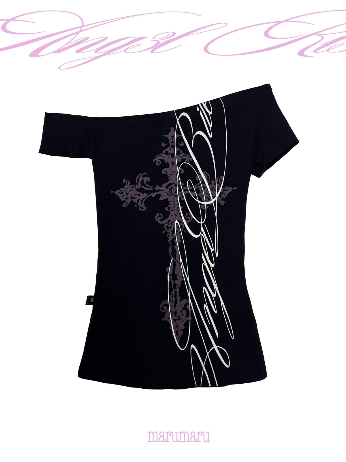 marumaruzip Cross Print Slim Fit Women&