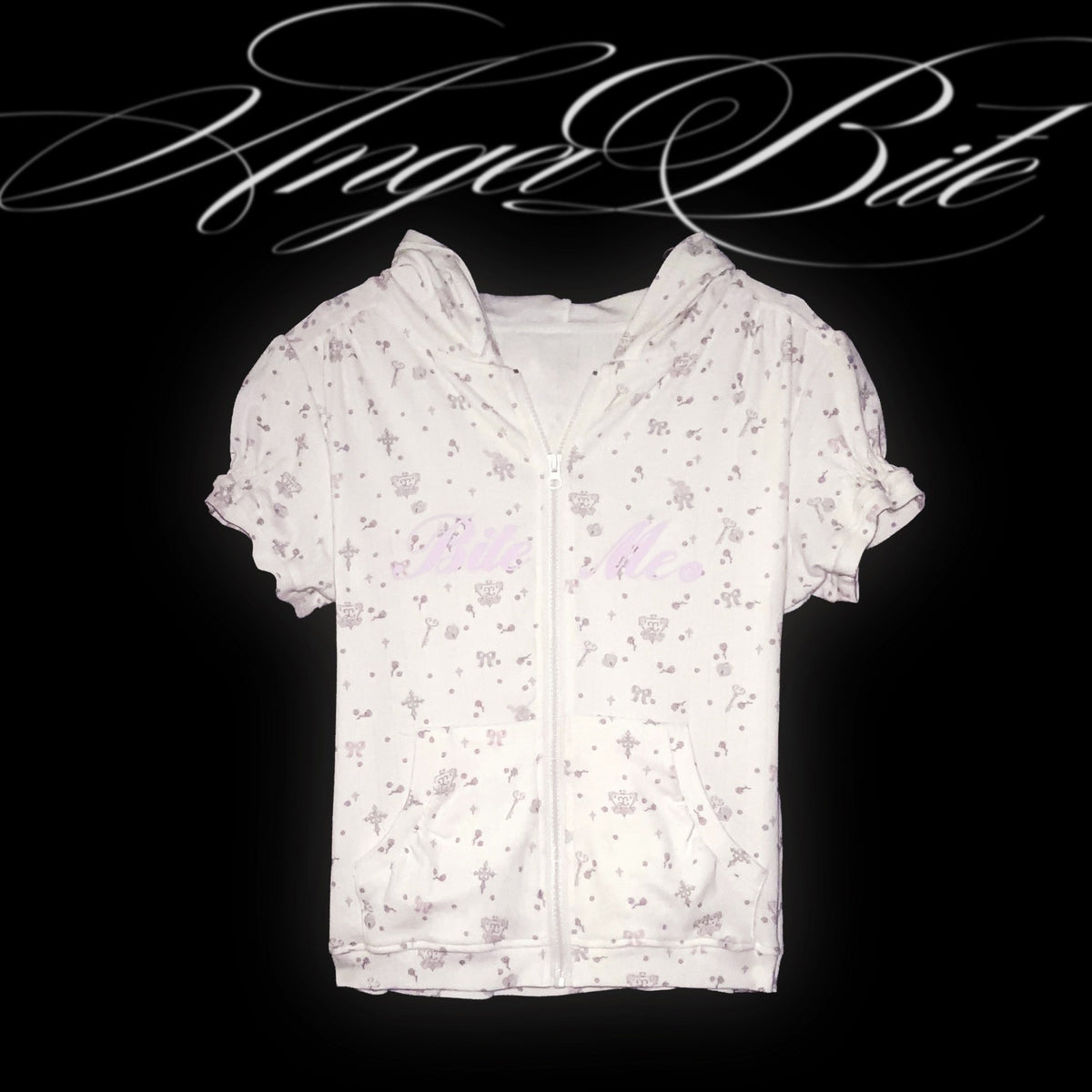 marumaruzip_Pink_Cross_Floral_Allover_Print_Puff_Sleeve_Women&