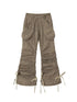 Vintage Punk Distressed Washed Cargo Jogger Pants