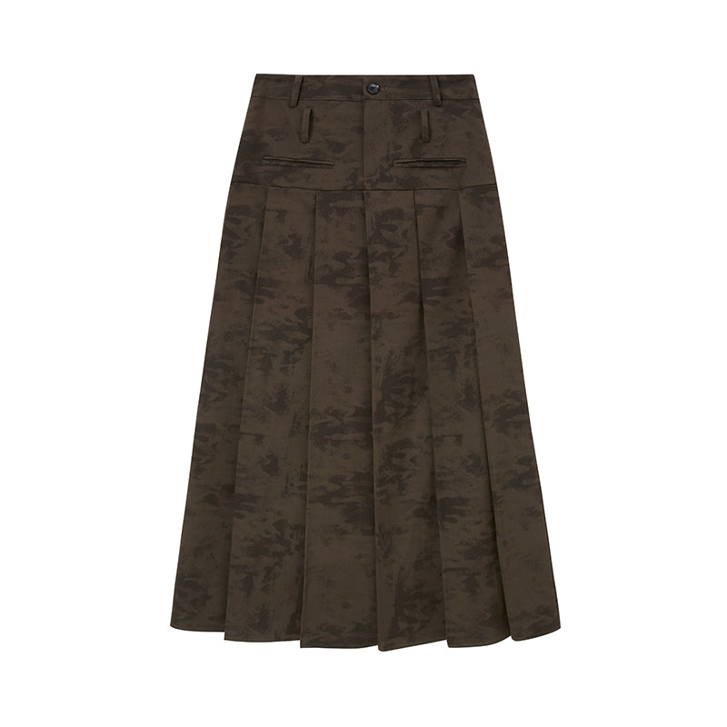 DIDDI MODA Sweet Rebel Pleated Maxi Skirt