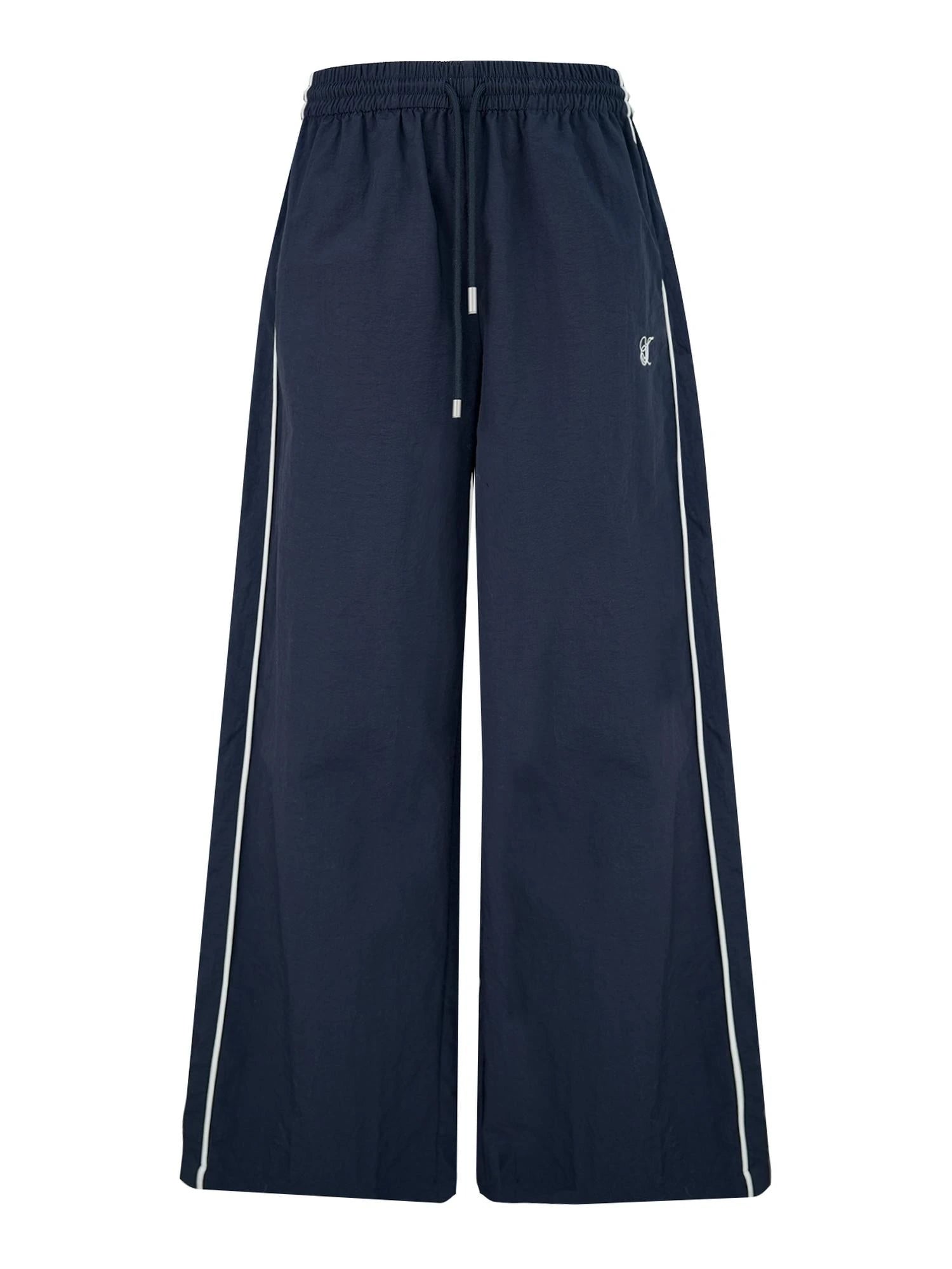 2025 Ss Loose Flared Parachute Pants In Contrast Colors Pants