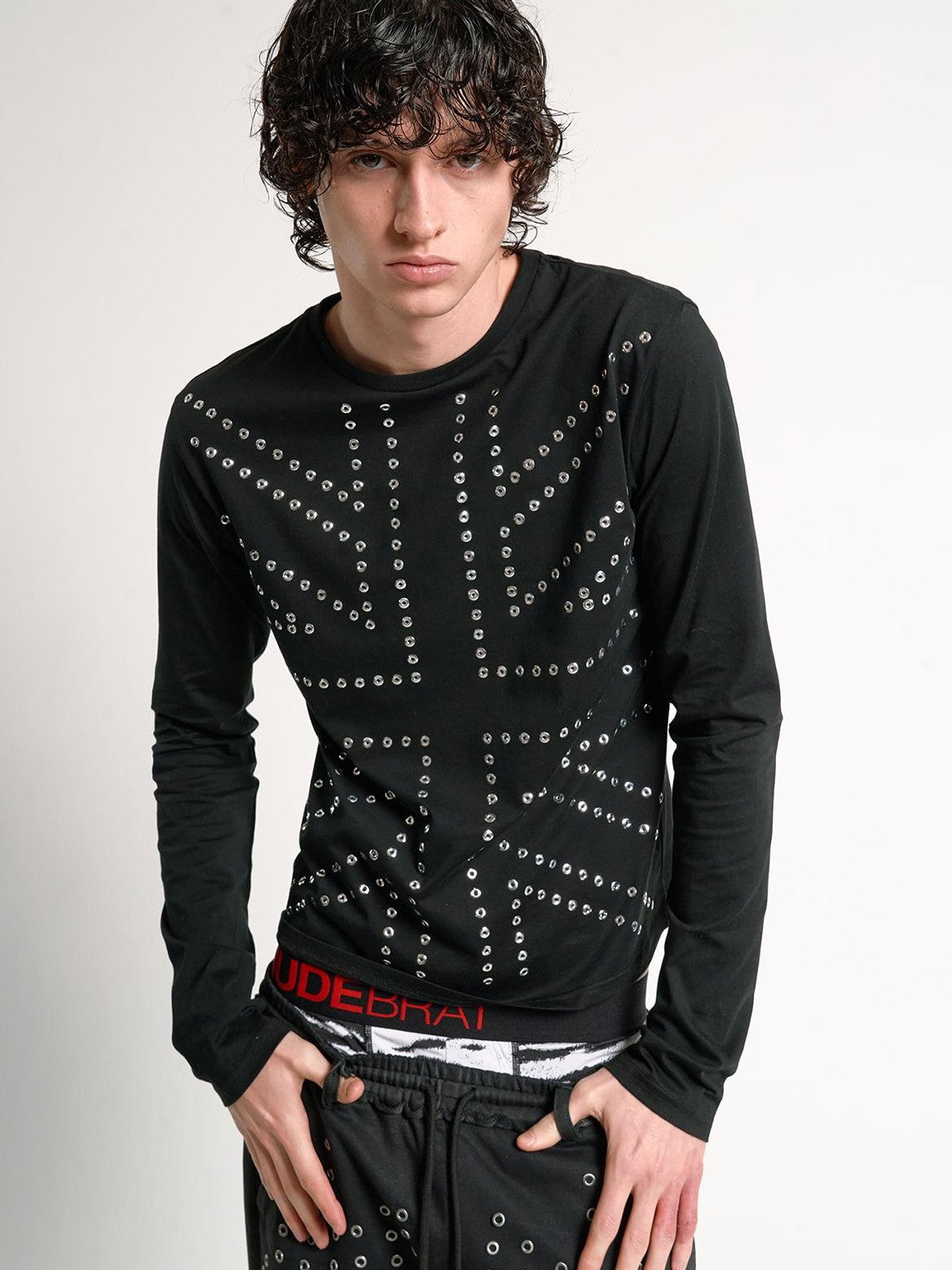 no E mosen Studded Rhinestone Embellished Slim Fit Women&