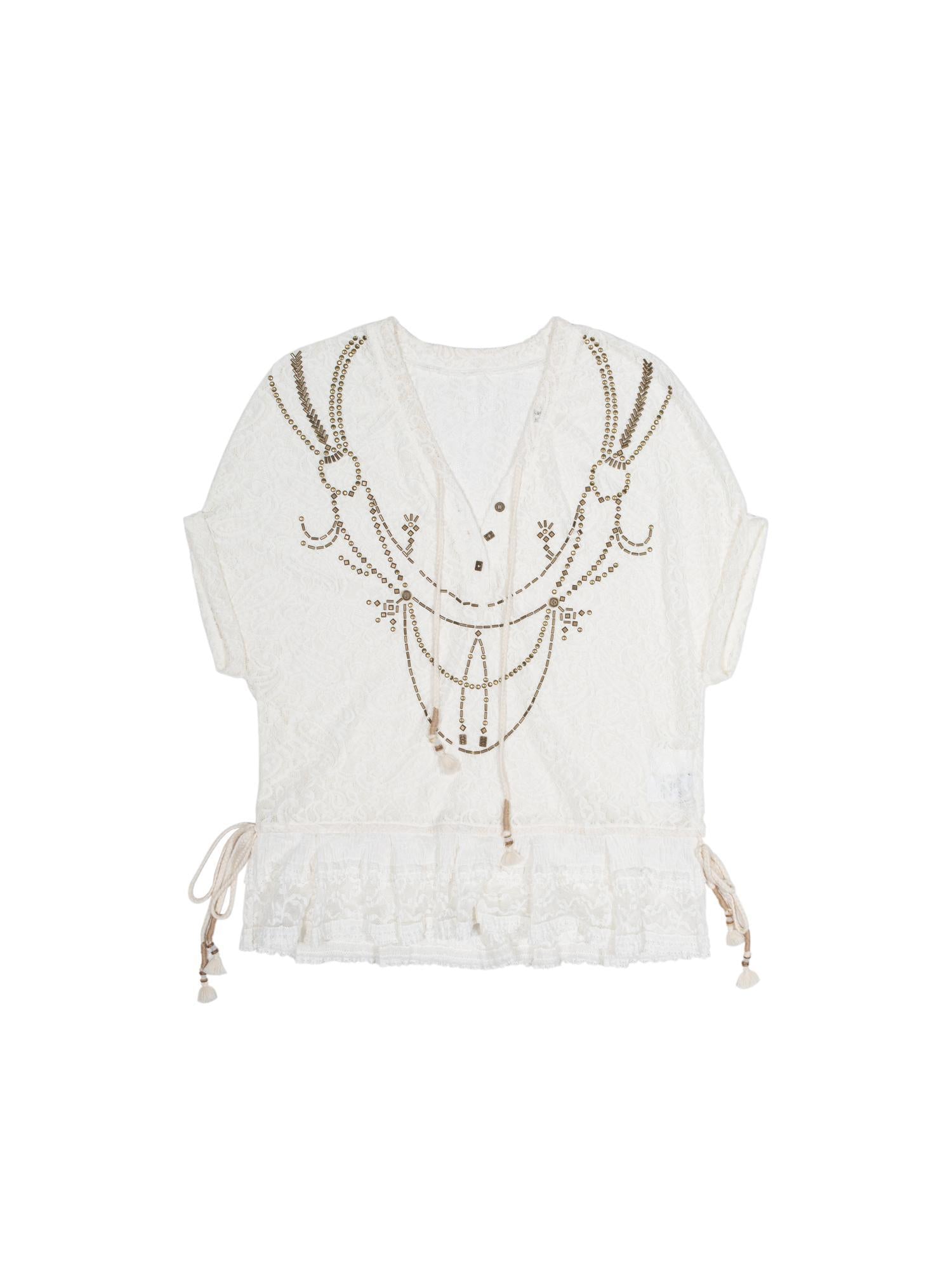 ARIADNAw Punk Lace Shirt Dress With Vintage Diamond Cut