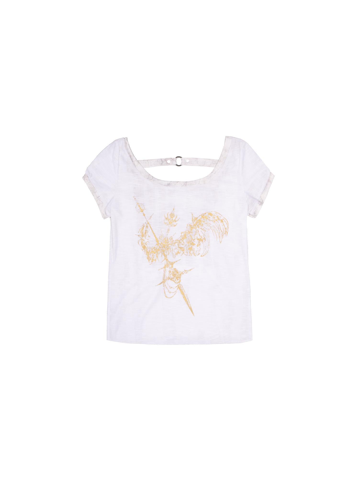 ARIADNAw Ariadna S Vintage Punk Print Bronze Sleeveless Tee