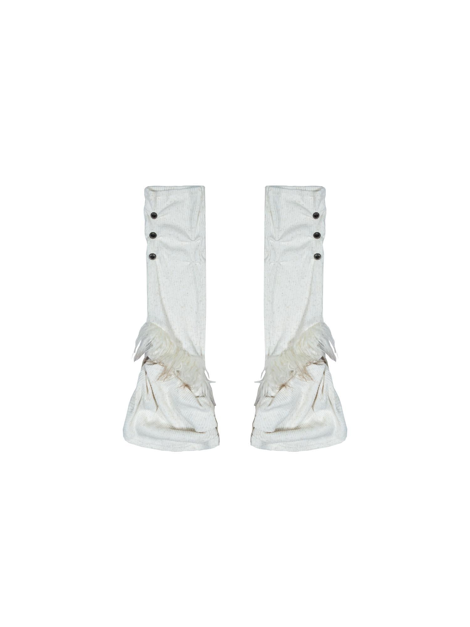 ARIADNAw Ariana Low Rise Contrast Shorts With Knit Socks Y2k Punk