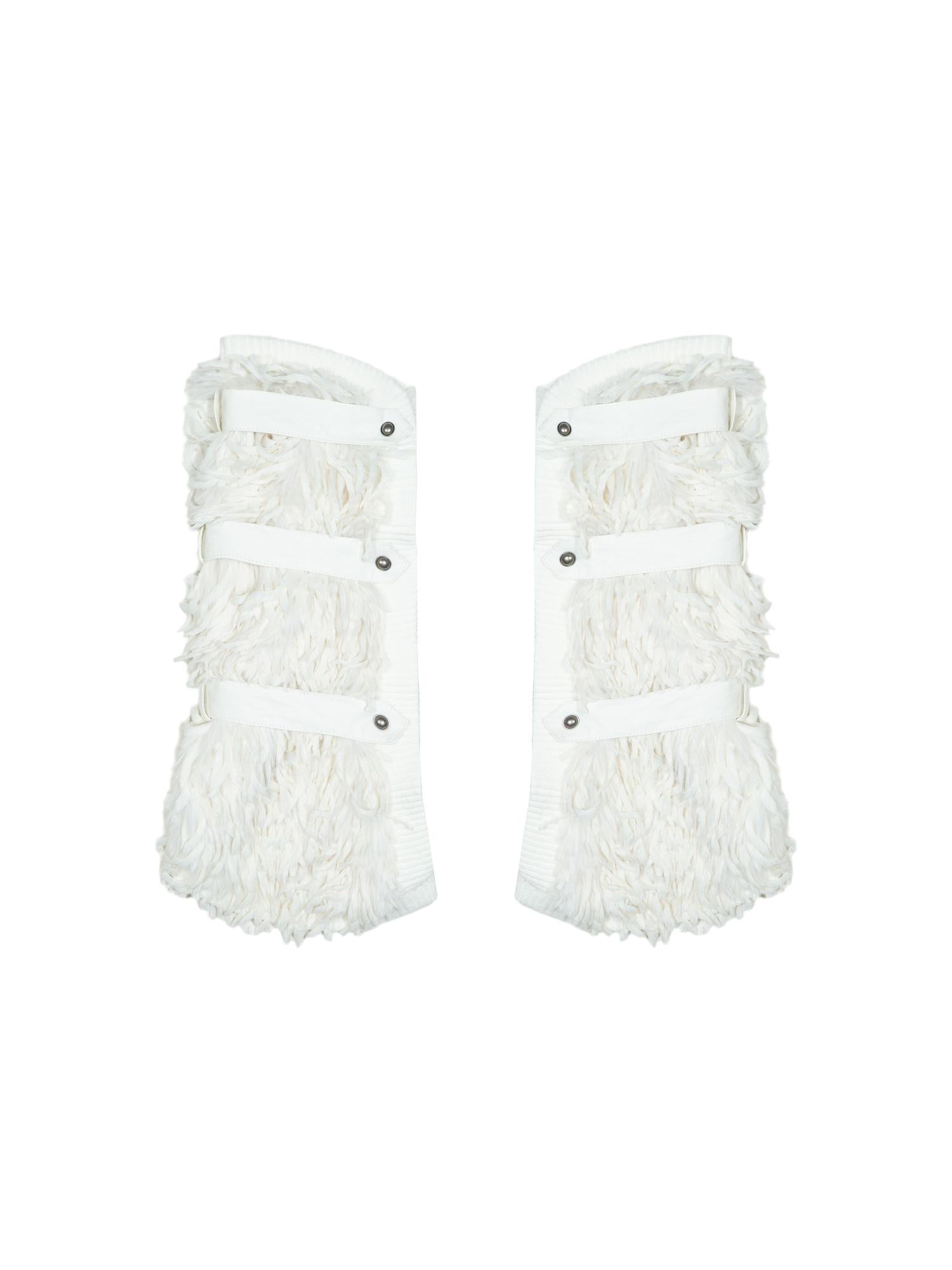 ARIADNAw Ariadna Eco Fur Stitched Leg Warmers For Punk Winter Women