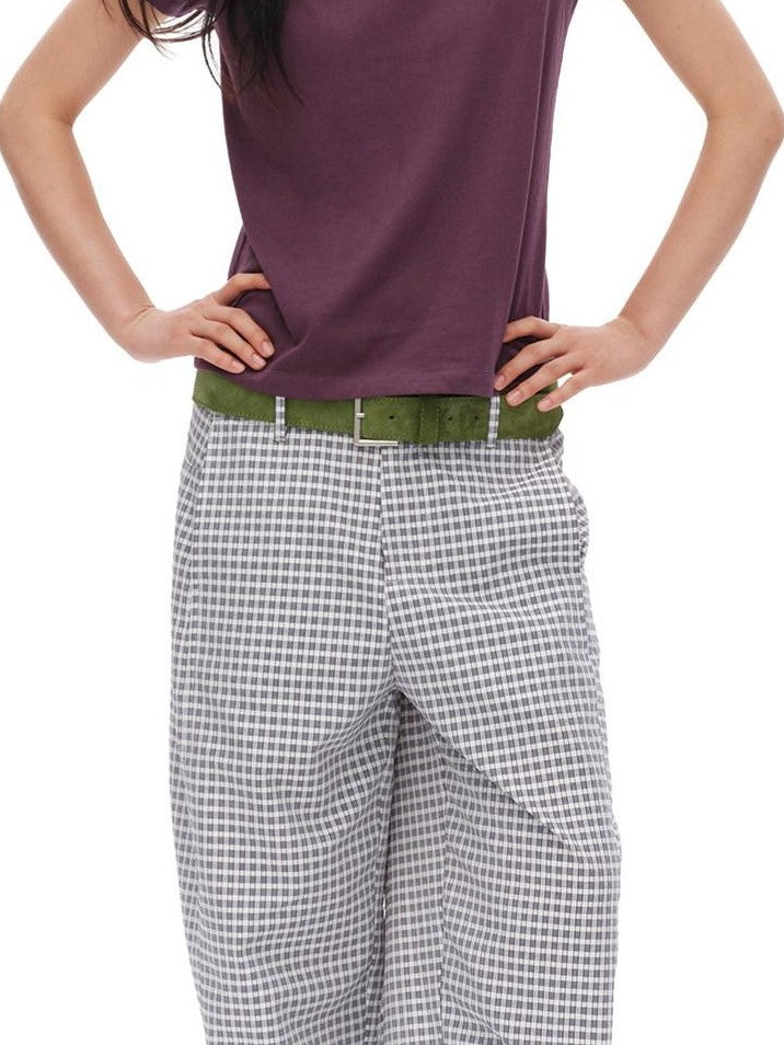 oinimi Avocado Green Hand Stitched Visible Seam Women&