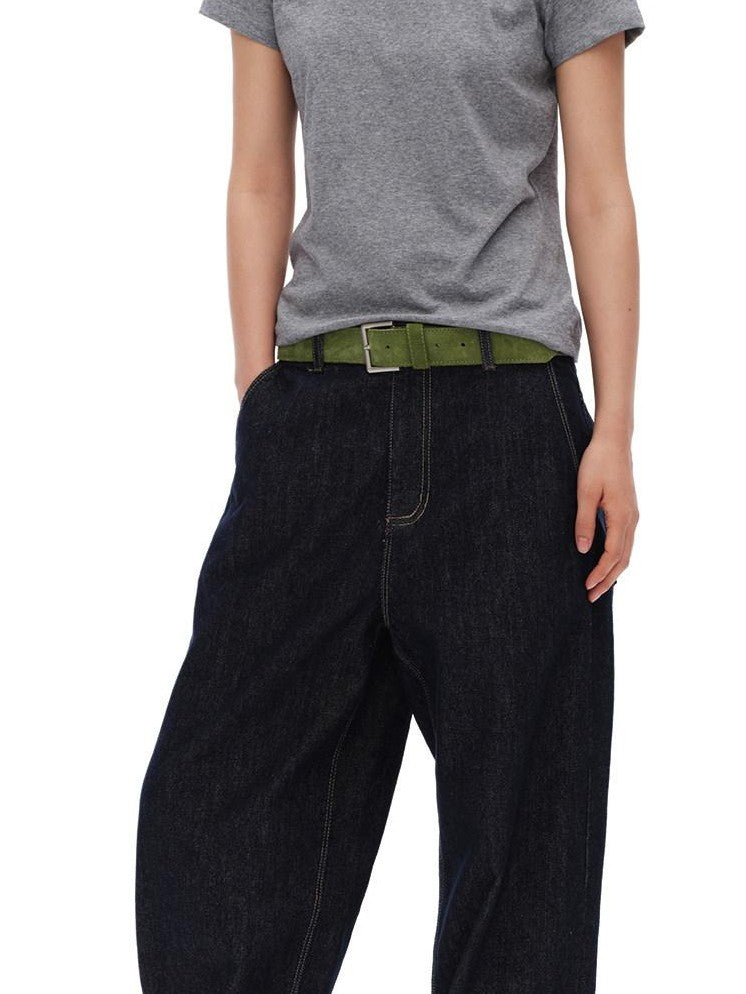 oinimi Avocado Green Hand Stitched Visible Seam Women&