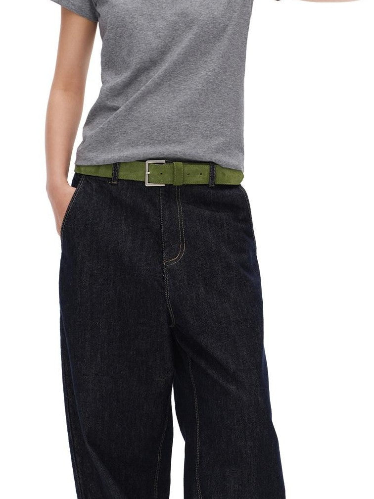 oinimi Avocado Green Hand Stitched Visible Seam Women&