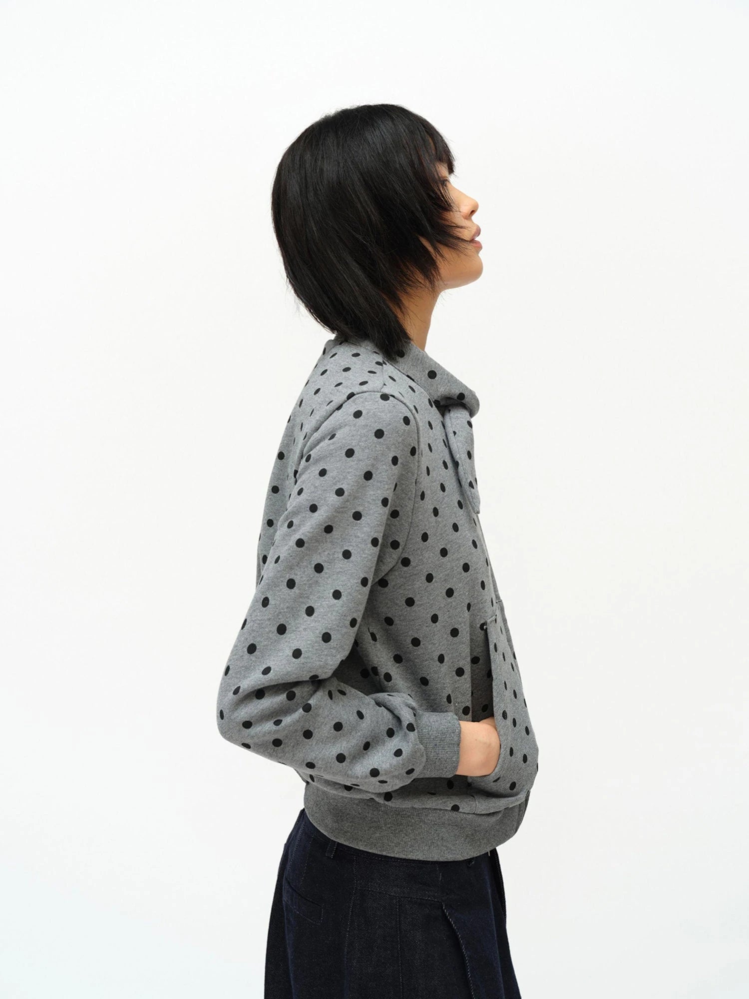 Butterfly Print Hooded Zip Up Sweatshirt