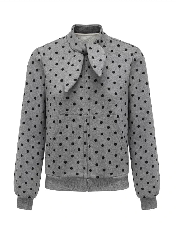 Butterfly Print Hooded Zip Up Sweatshirt