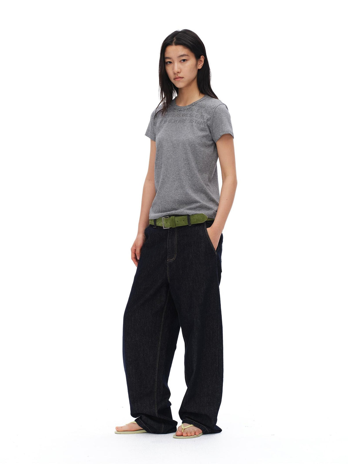 oinimi Colorful Button Fly Raw Cotton Women&