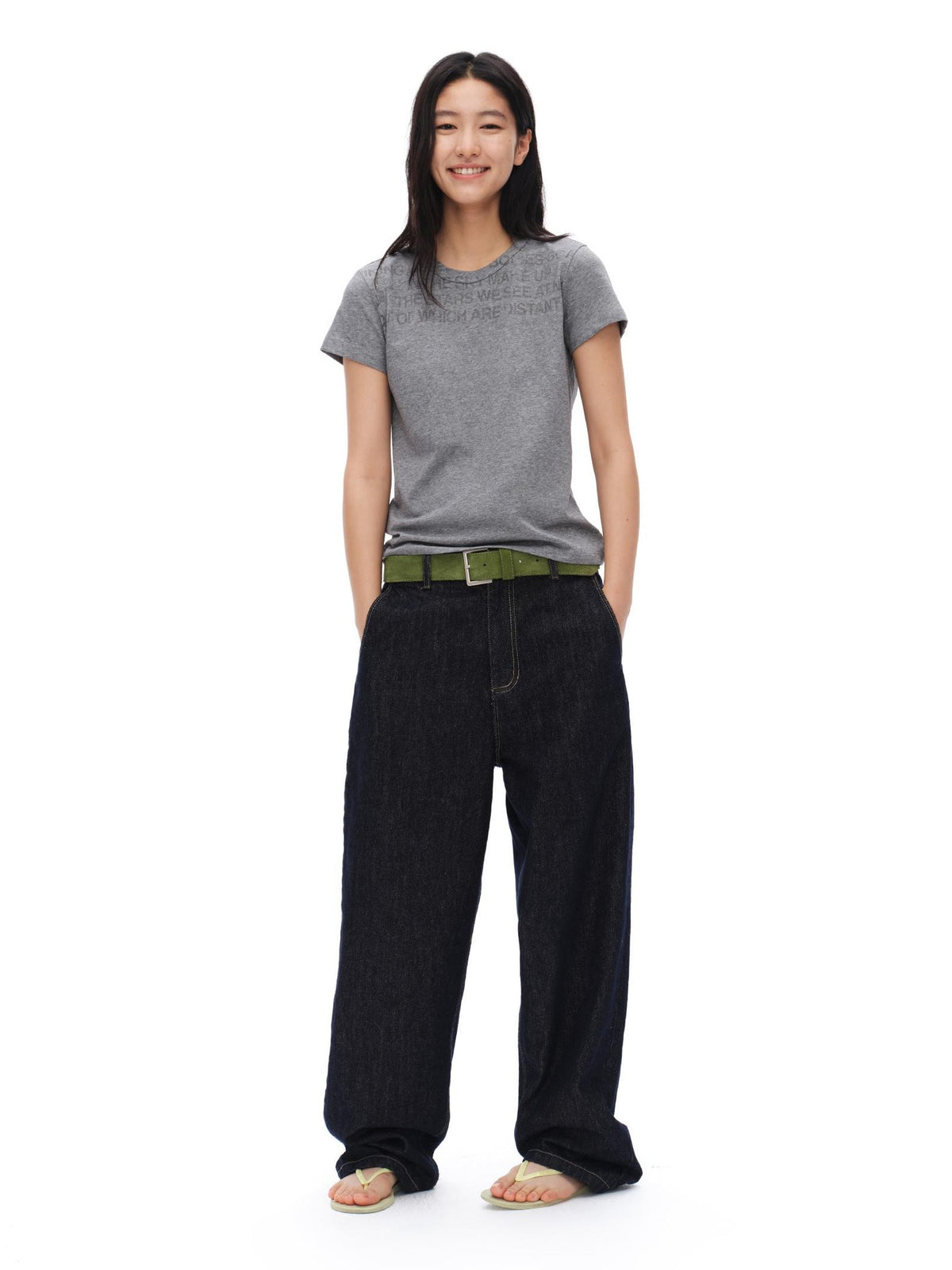 oinimi Colorful Button Fly Raw Cotton Women&