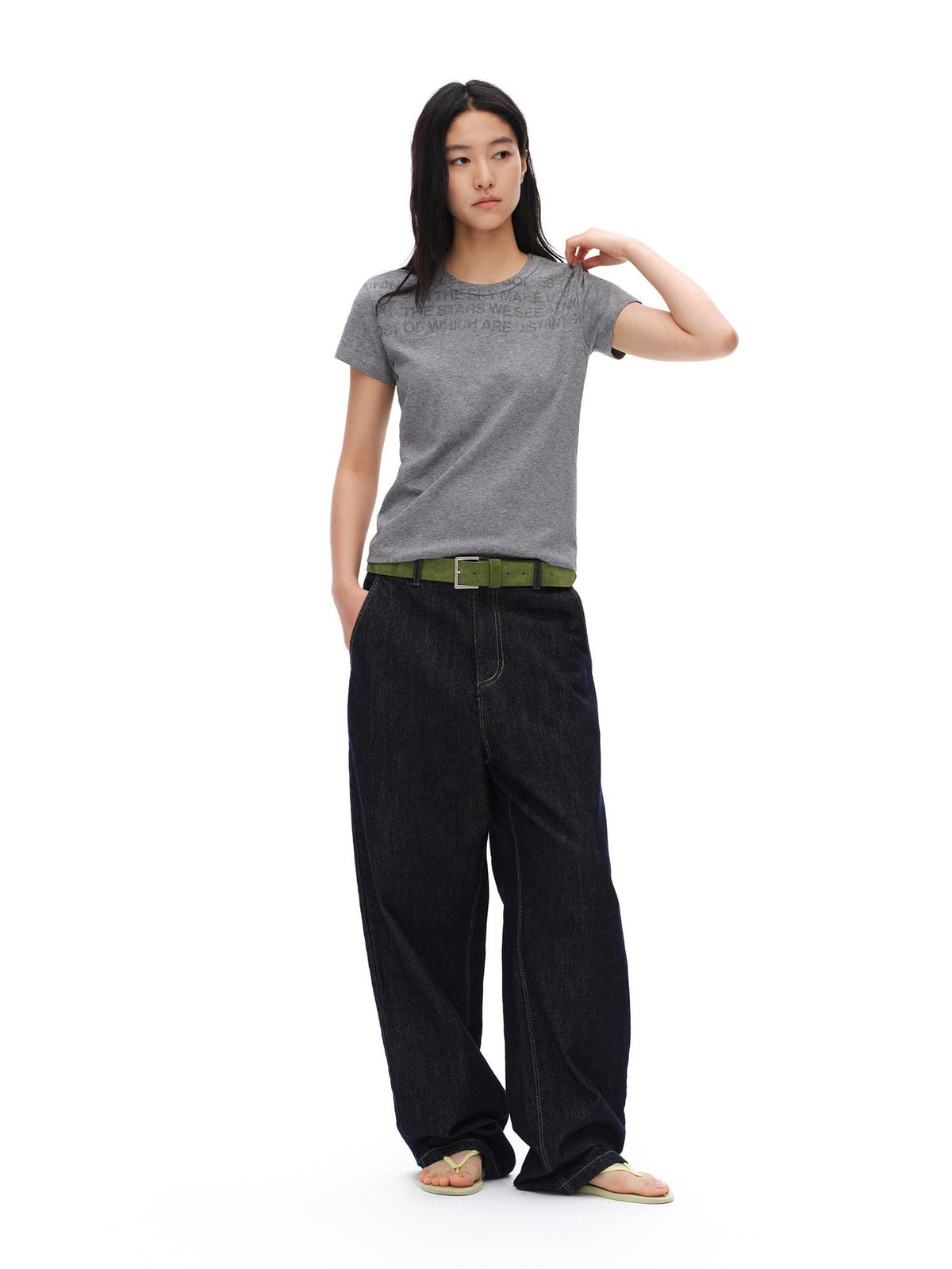 oinimi Colorful Button Fly Raw Cotton Women&