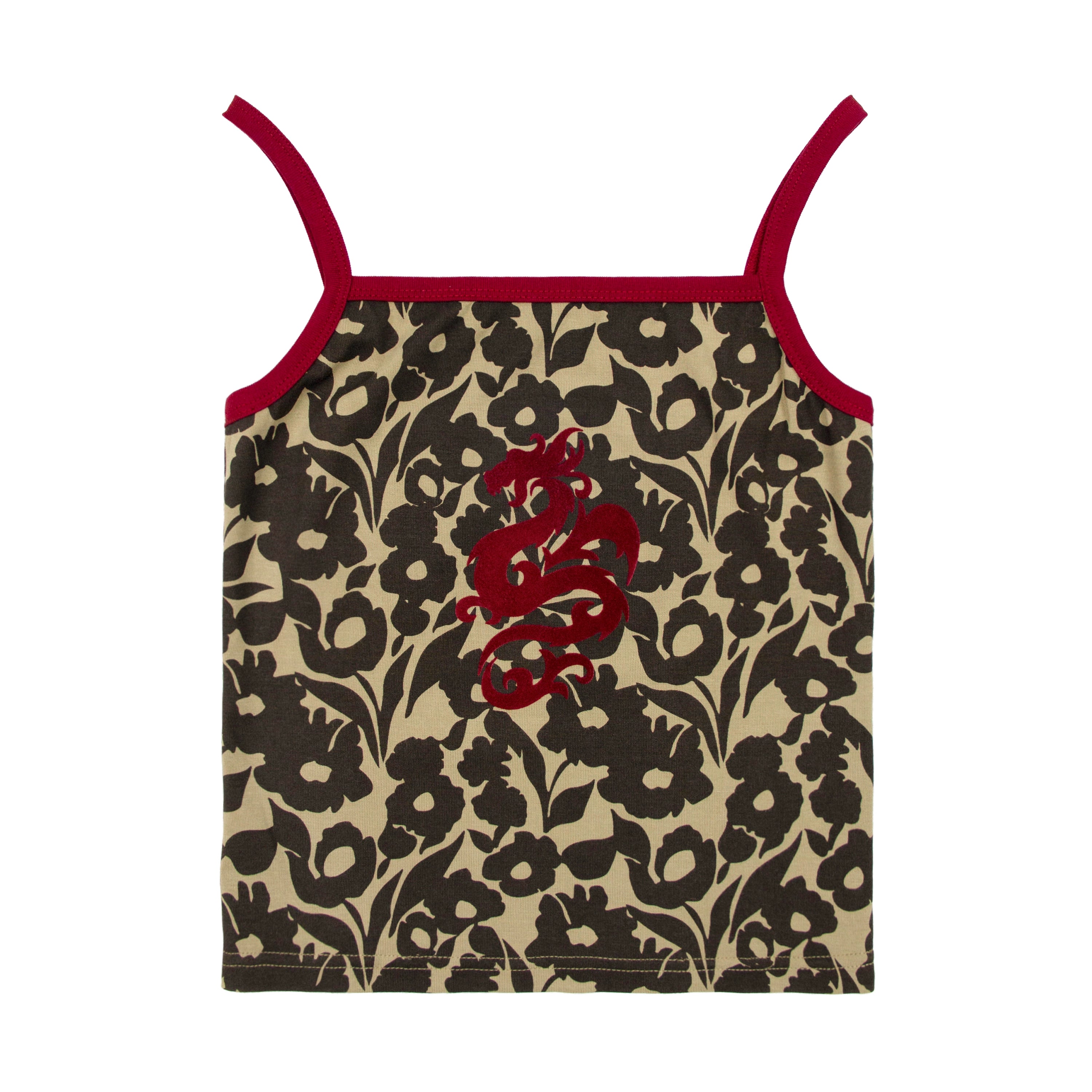 oinimi_Flock_Dragon_Print_Vintage_Contrast_Strap_V-neck_Top_MISSTT
