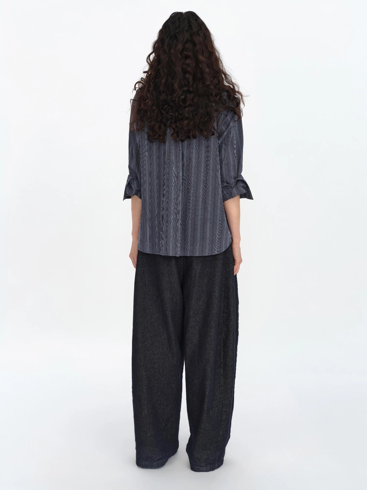 Fun Striped Button Down Shirt With Multiple Buttons