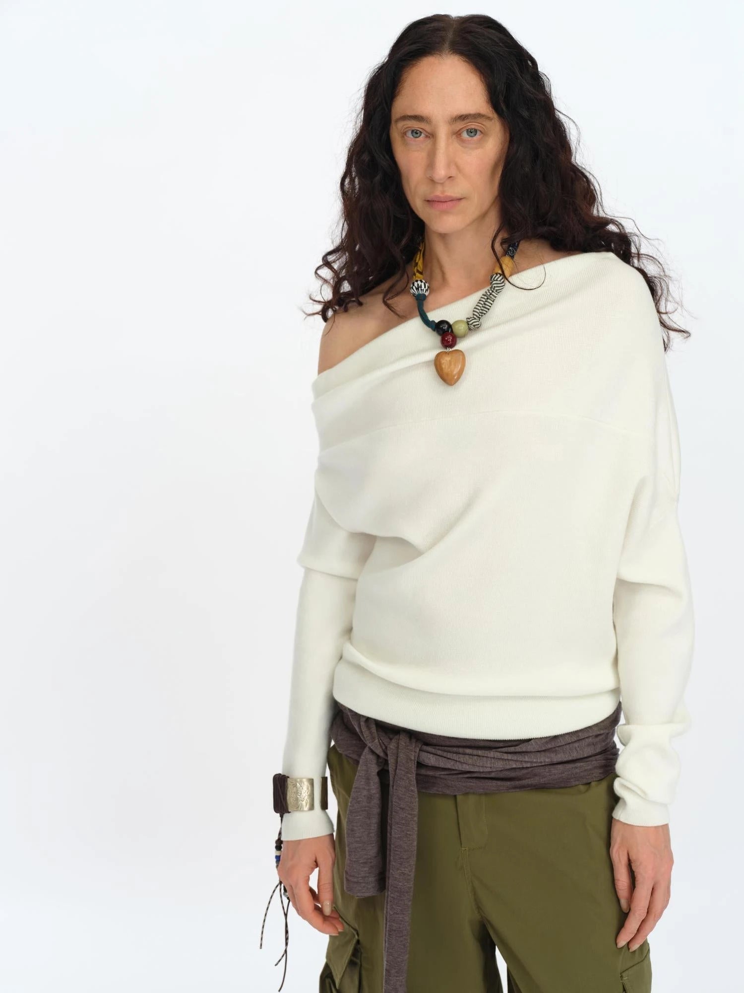 Handmade Patchwork Wood Heart Pendant Adjustable Necklace