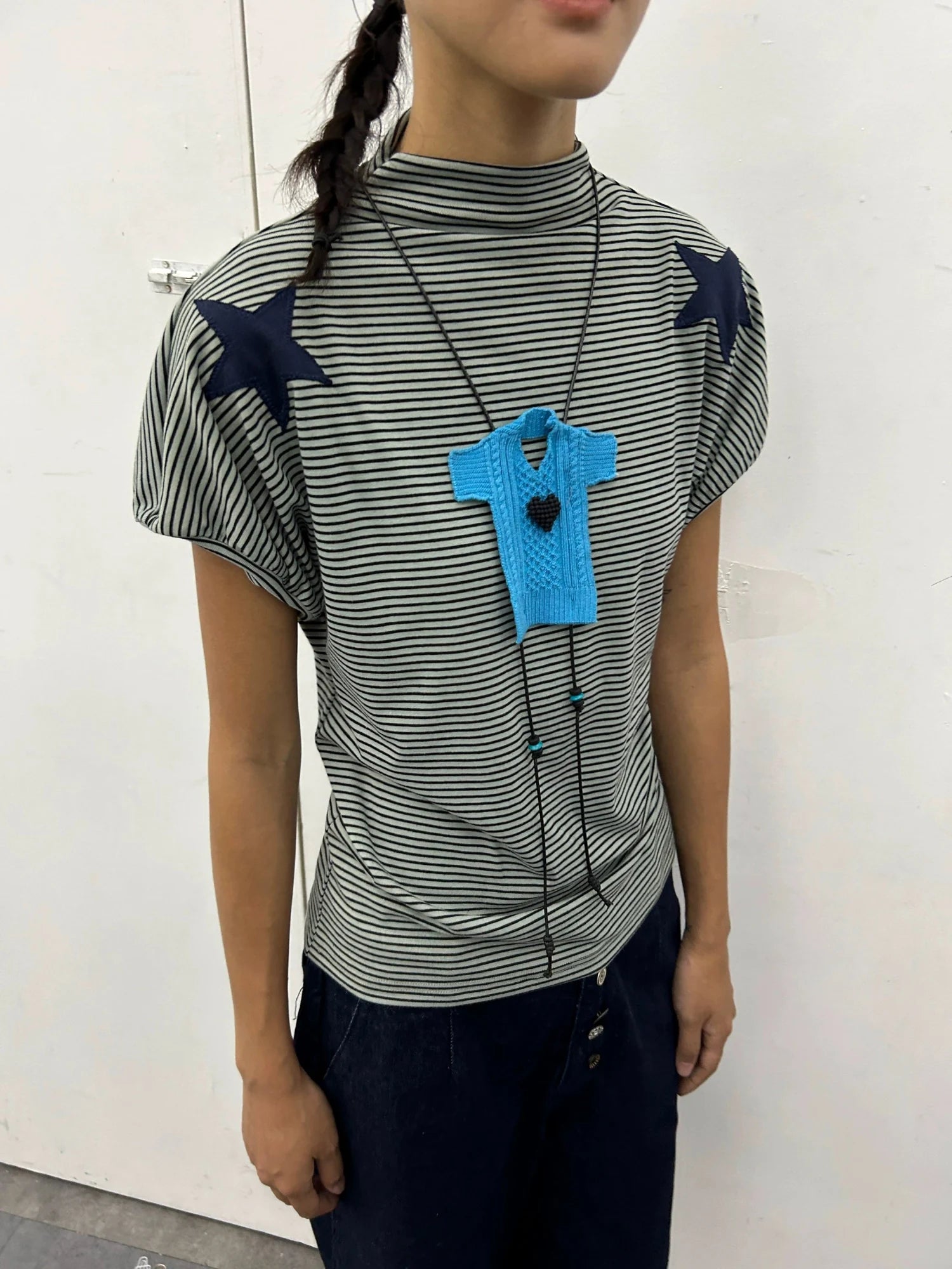 Heartfelt Beaded Sweater Chain Necklace