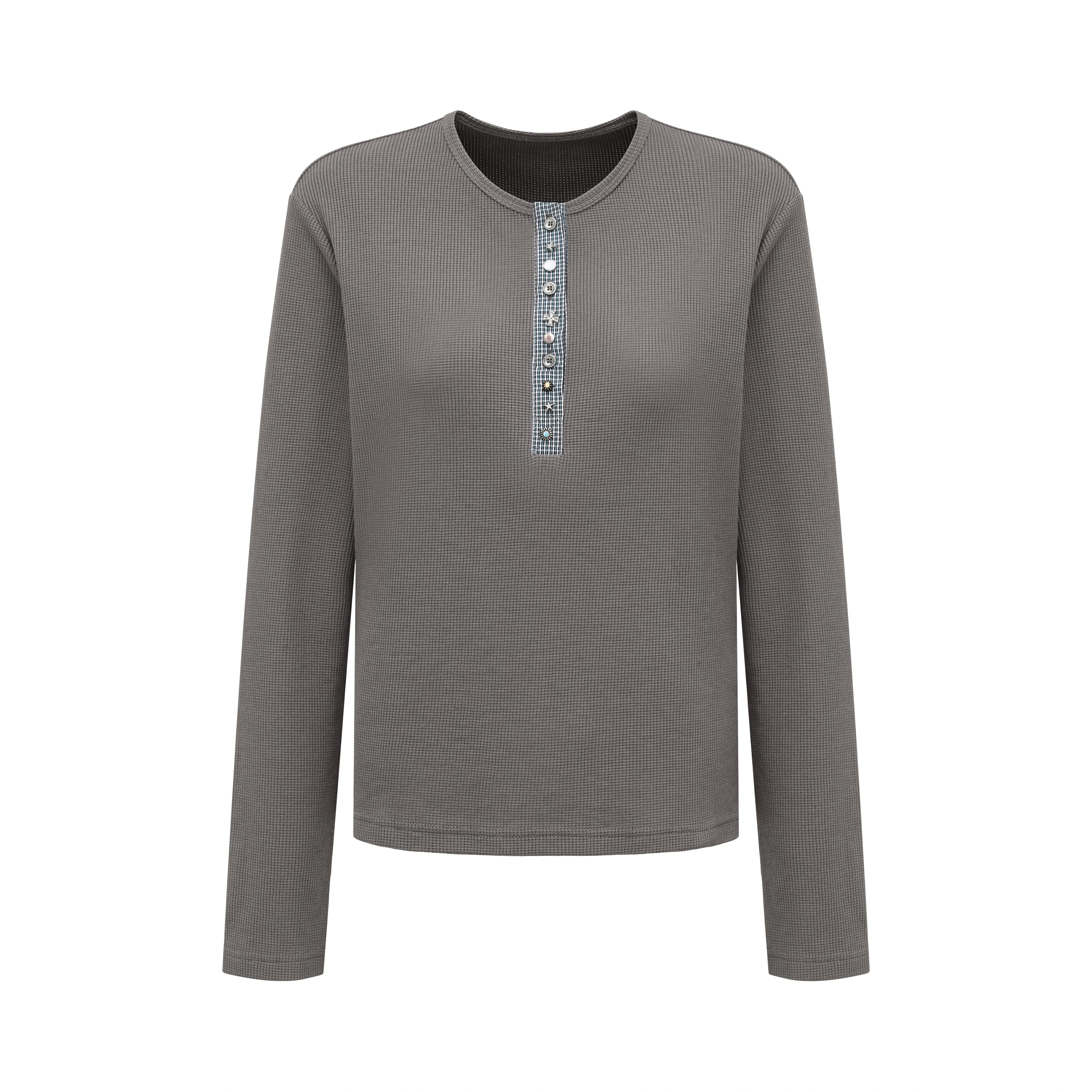 oinimi_Henry_Collar_Waffle_Long_Sleeve_Tee_Slim_Fit_Basic_Top_MISSTT