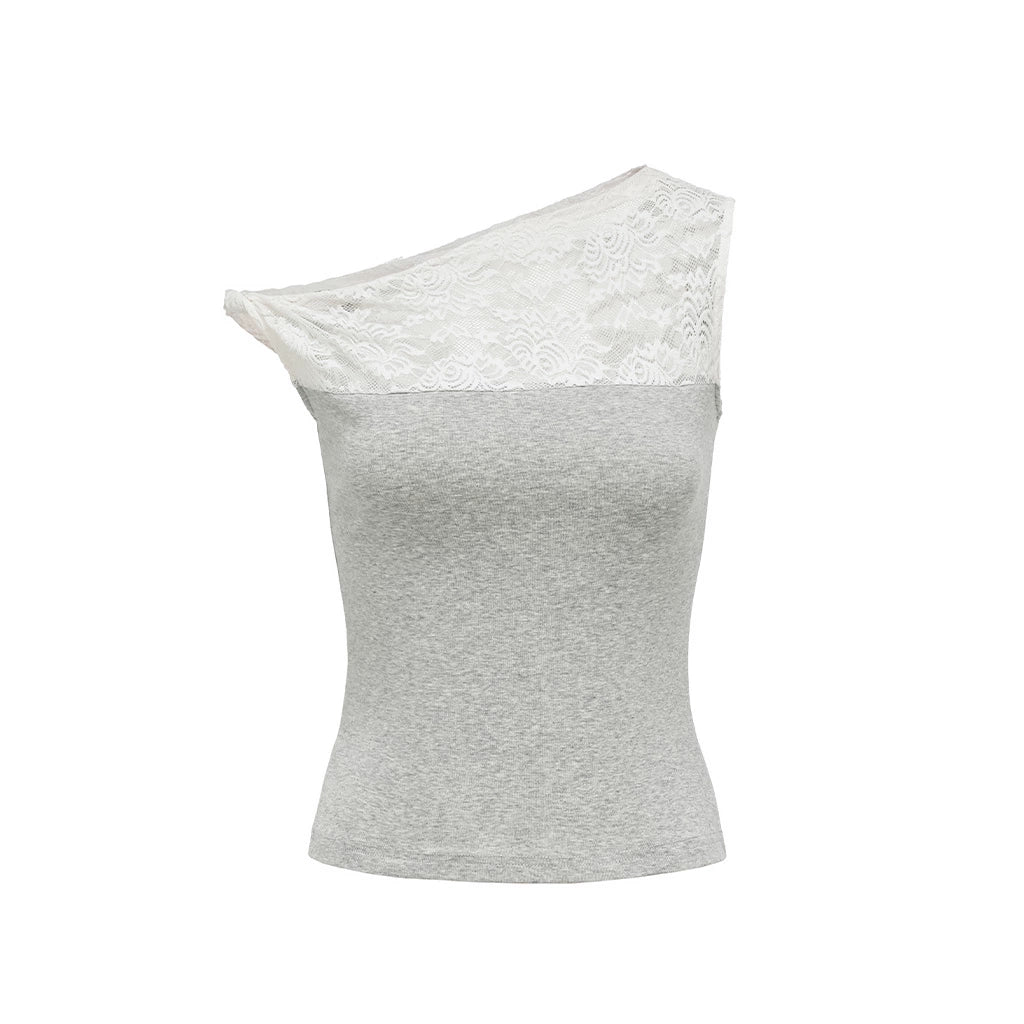 oinimi_Lace_Trimmed_Slubbed_Gray_Slouchy_Tank_Top_MISSTT