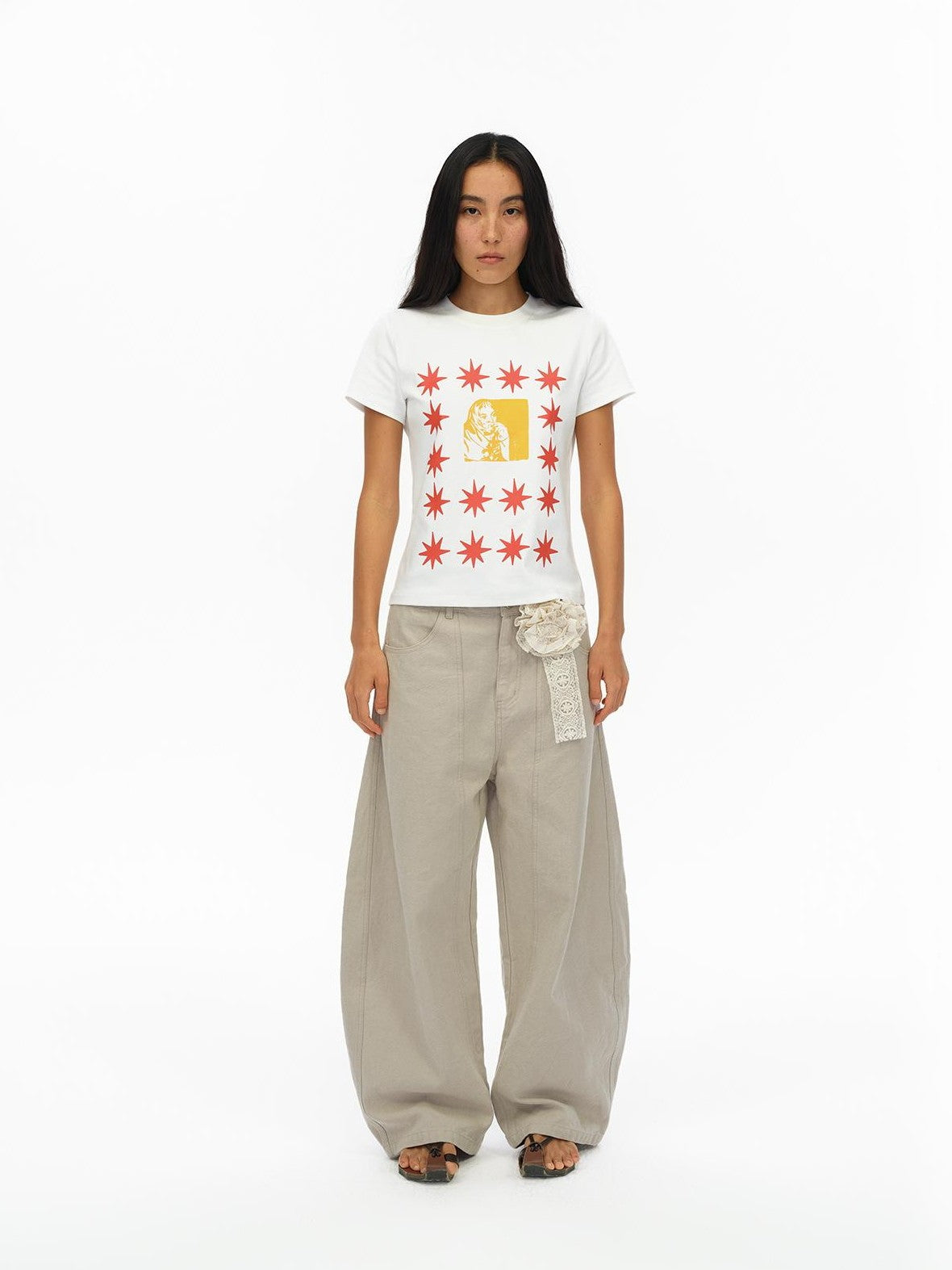oinimi London Street Dotted Star Print Women&