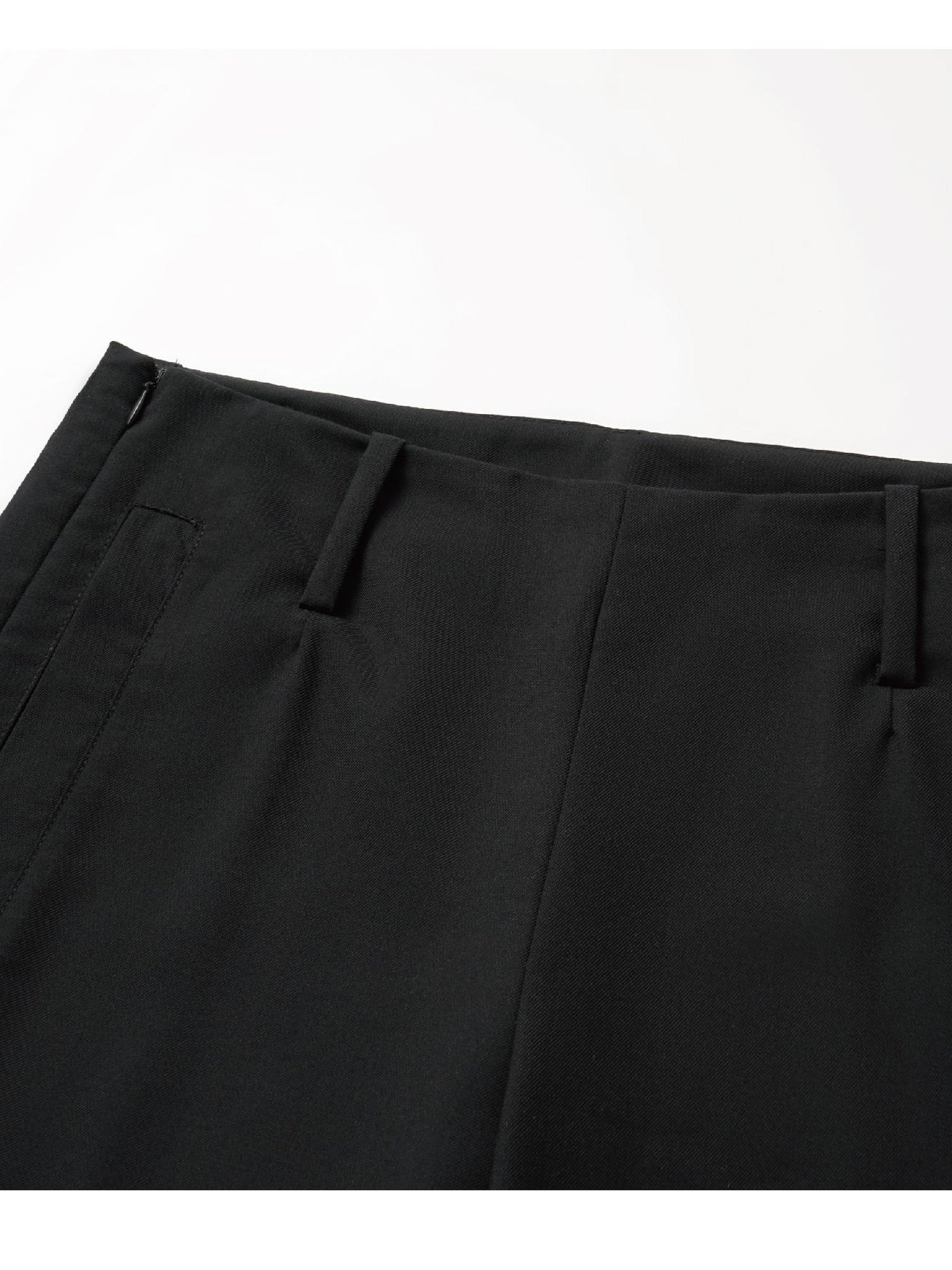 oinimi Low Rise 7 8 Flared Trousers In Slimming Black
