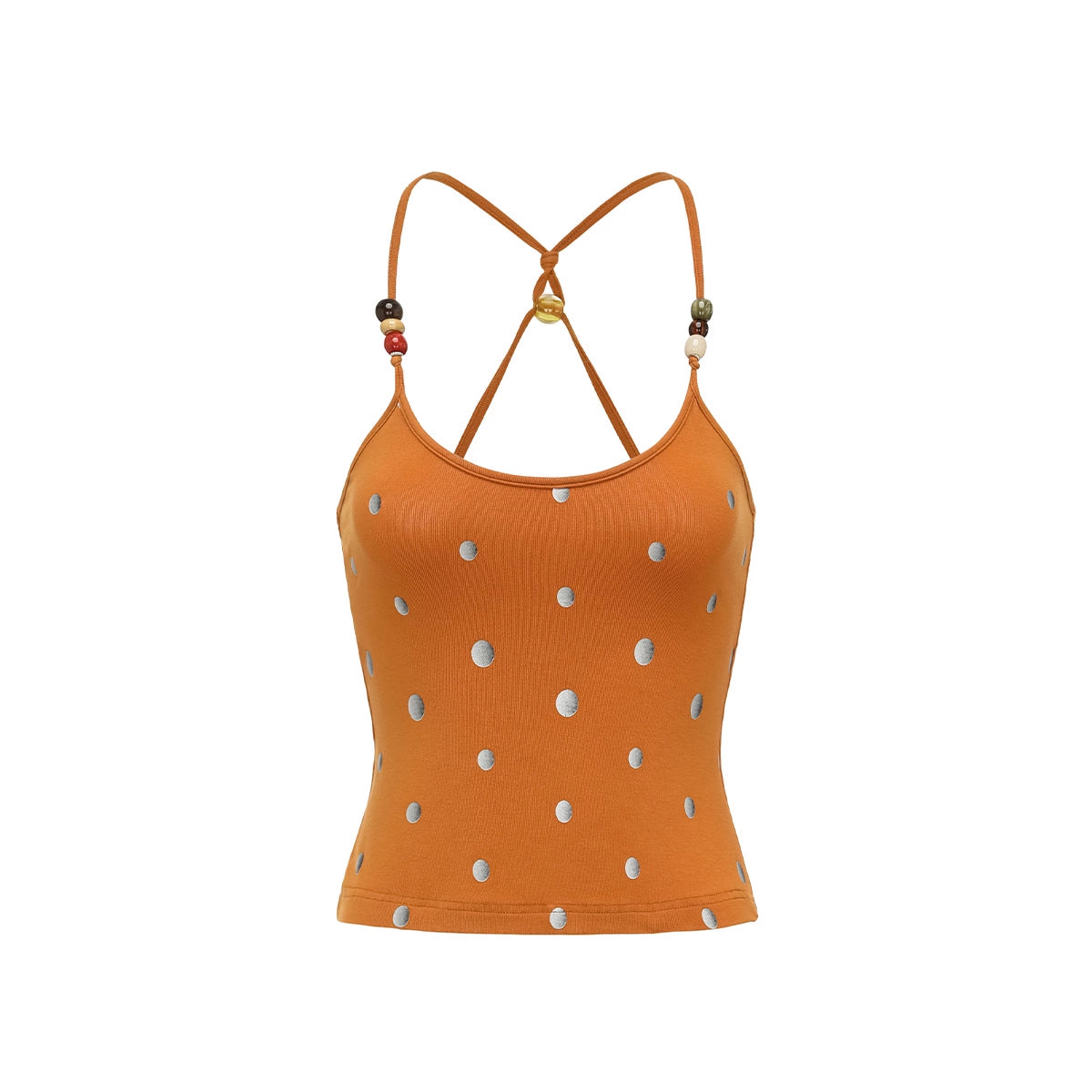oinimi_Silver_Gradient_Dot_Orange_Beaded_Strappy_Tank_Top_MISSTT