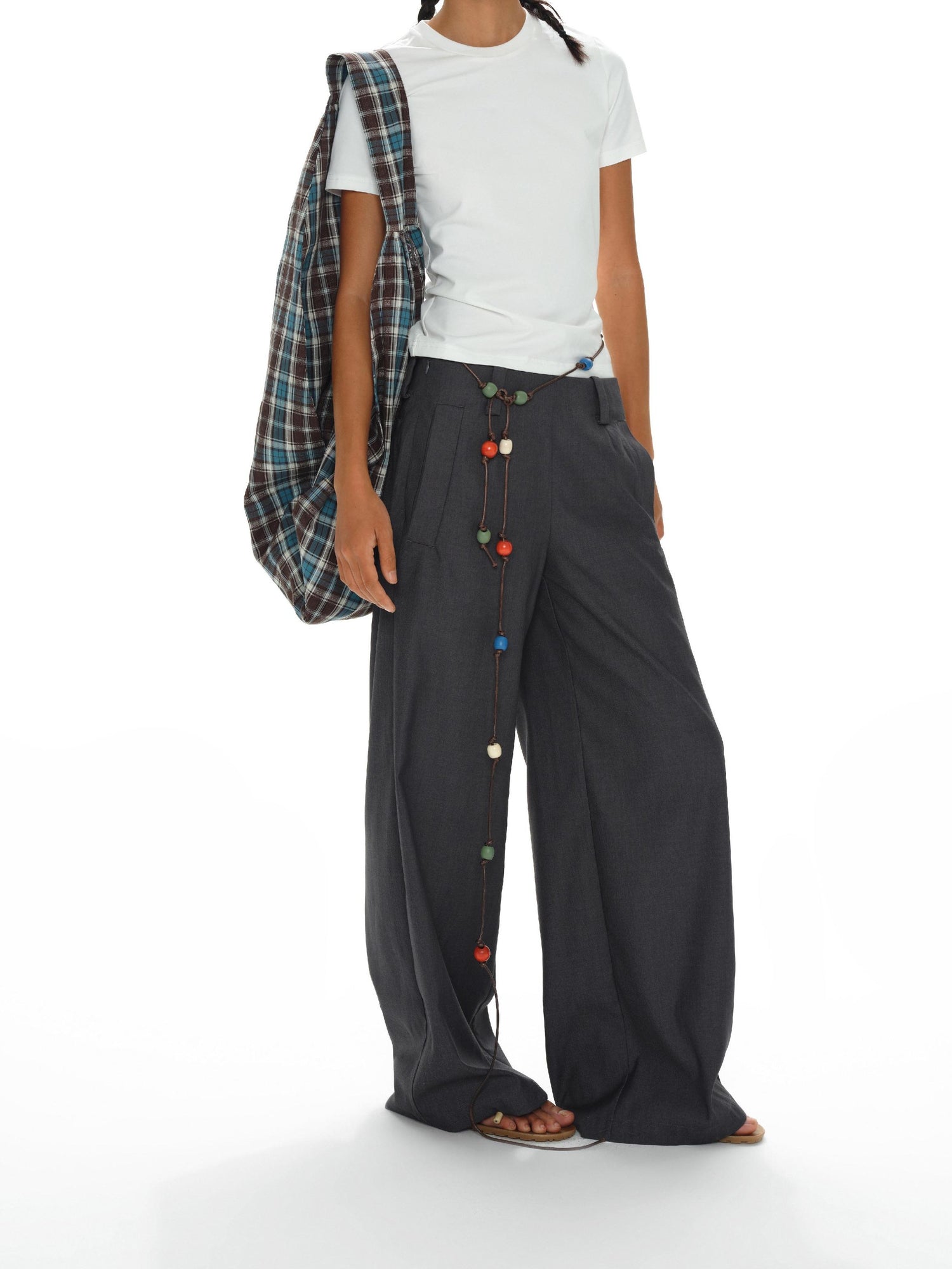 oinimi Soft Cotton Unisex T-Shirt Black White Slim Fit Crew Neck Tee