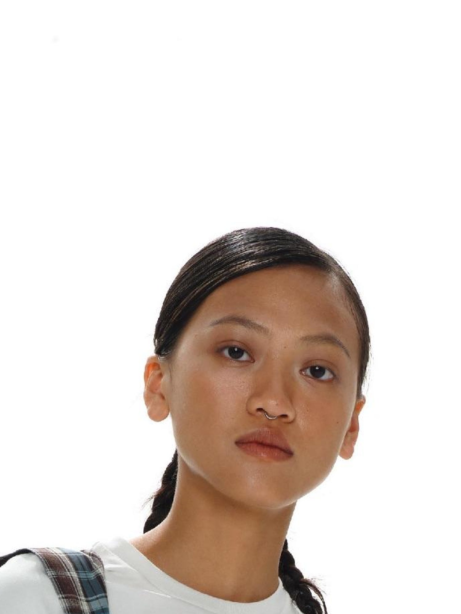 oinimi Soft Cotton Unisex T-Shirt Black White Slim Fit Crew Neck Tee