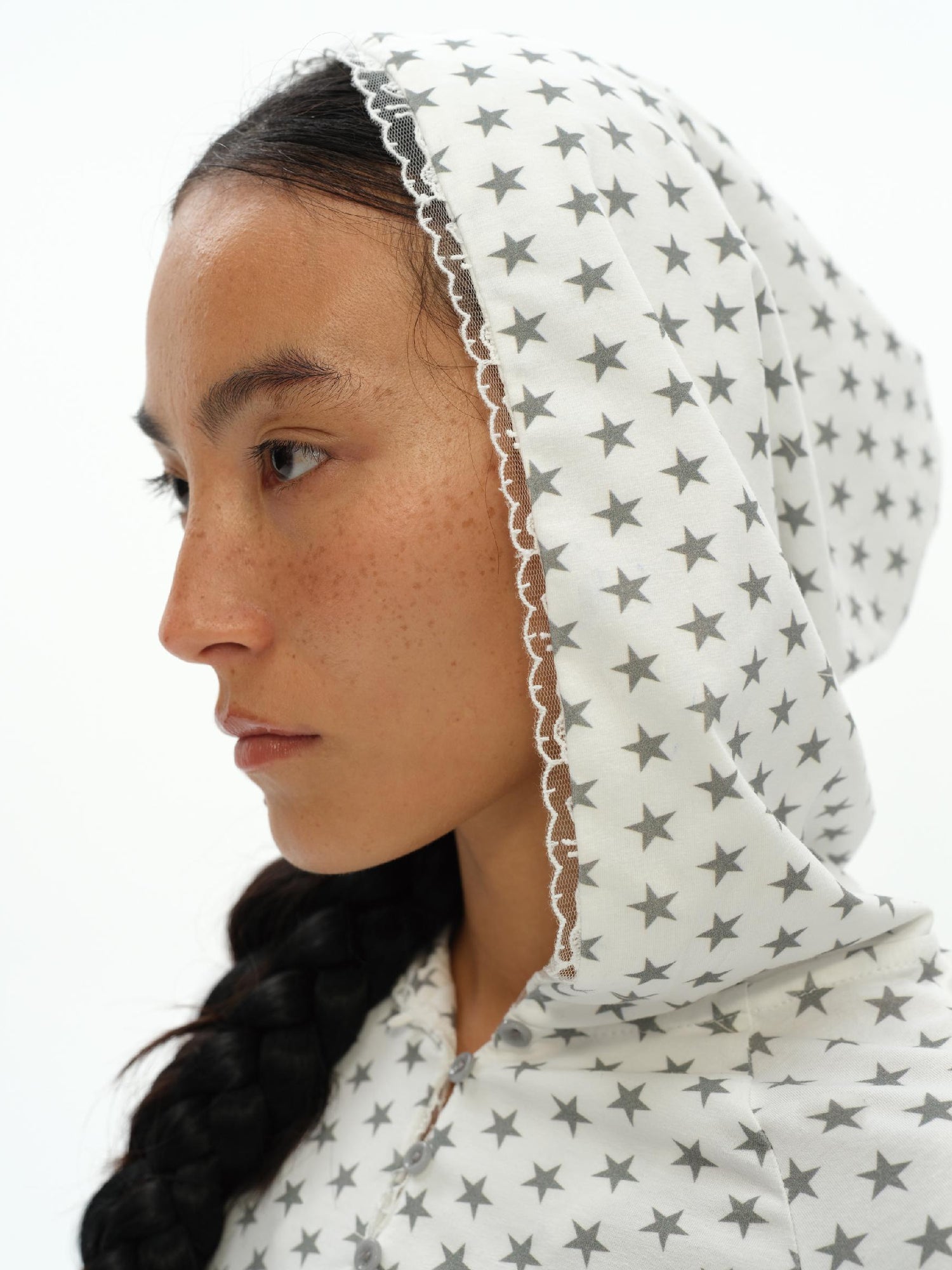 oinimi Star Dot Angel Set With 3D Wings And Scalloped Shorts