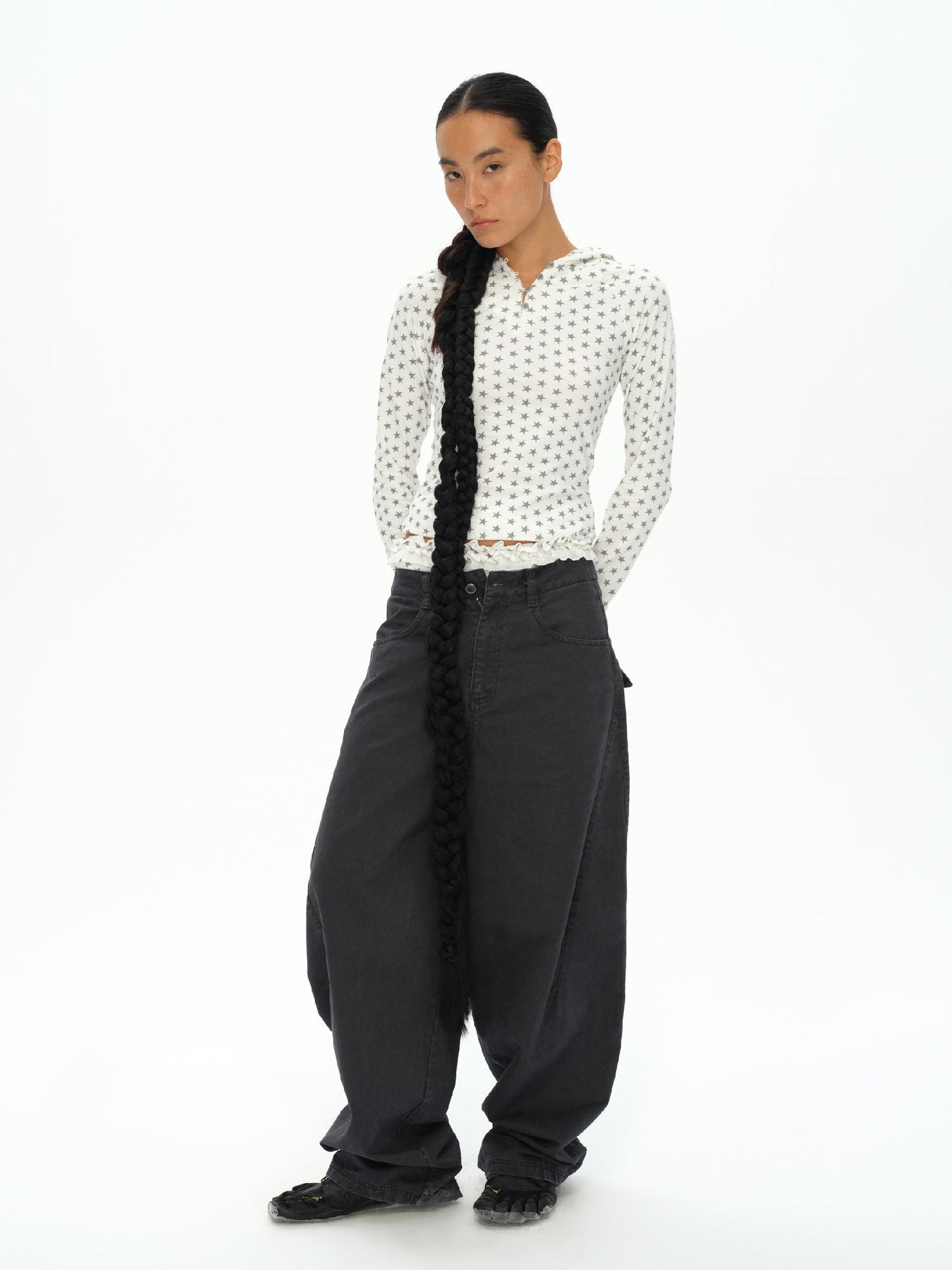 oinimi Star Dot Angel Set With 3D Wings And Scalloped Shorts