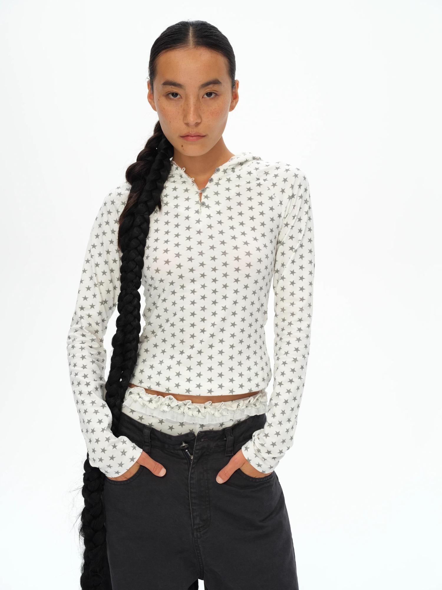 oinimi Star Dot Angel Set With 3D Wings And Scalloped Shorts