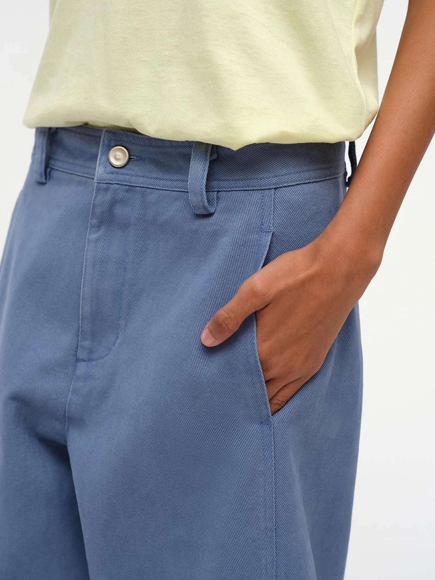 Straight Leg Washed Work Pants Relaxed Fit