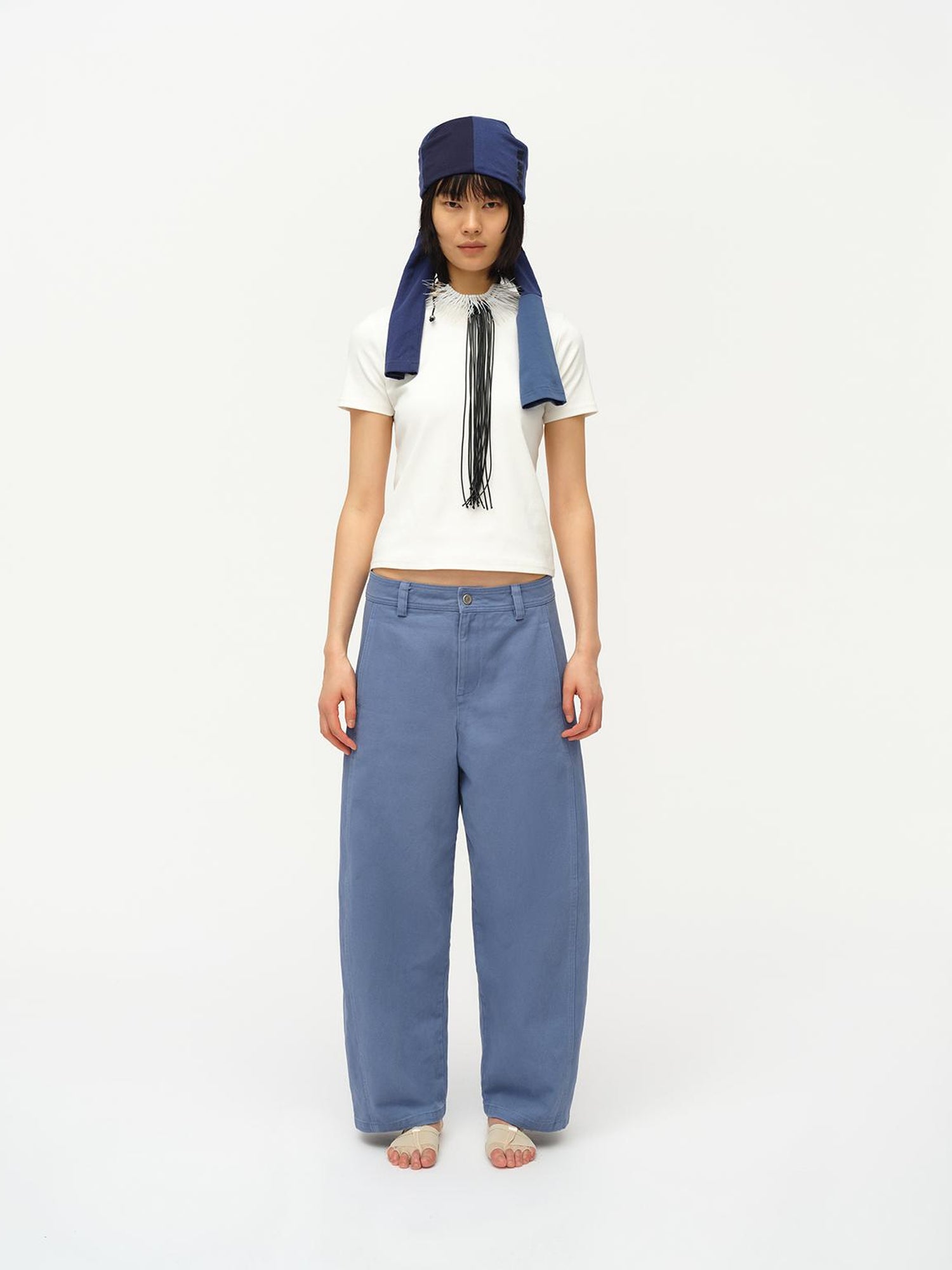 oinimi Straight Leg Washed Work Pants Relaxed Fit