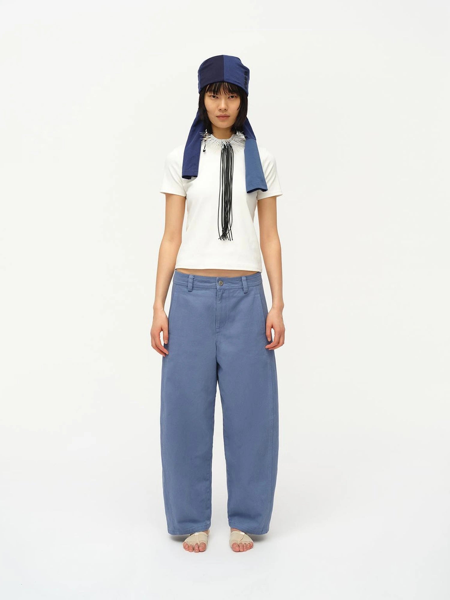 Straight Leg Washed Work Pants Relaxed Fit