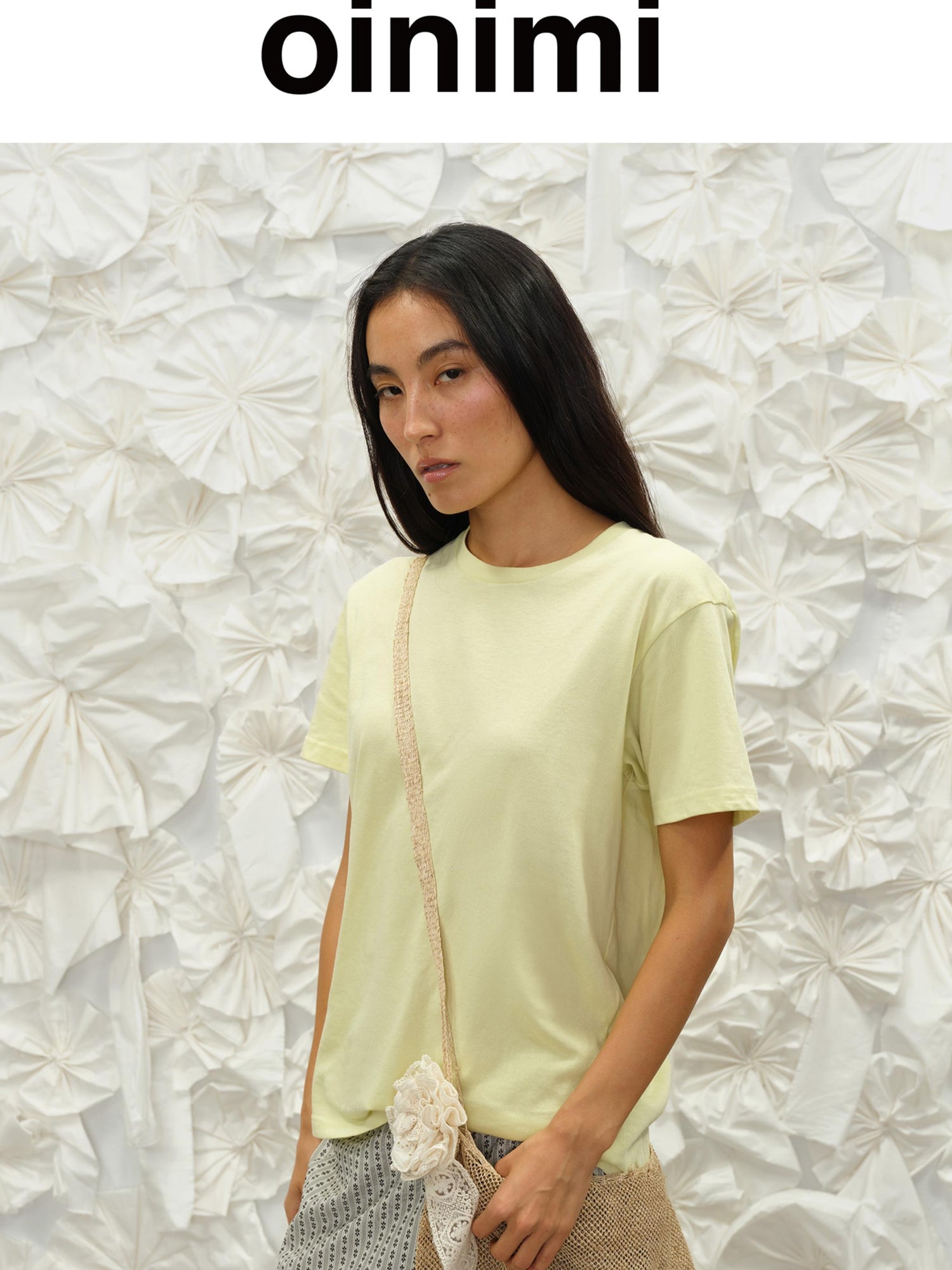 oinimi Summer Fresh Loose Tee Sweet Green