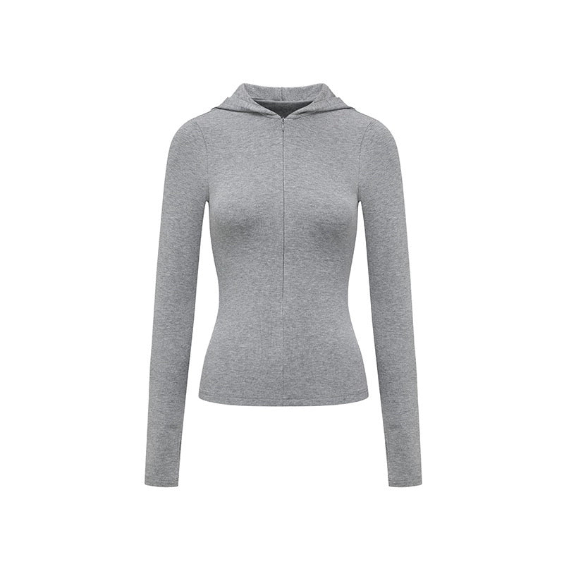 oinimi_V-Neck_Hooded_Adjustable_Fleece-Lined_Slim_Fit_Top_MISSTT