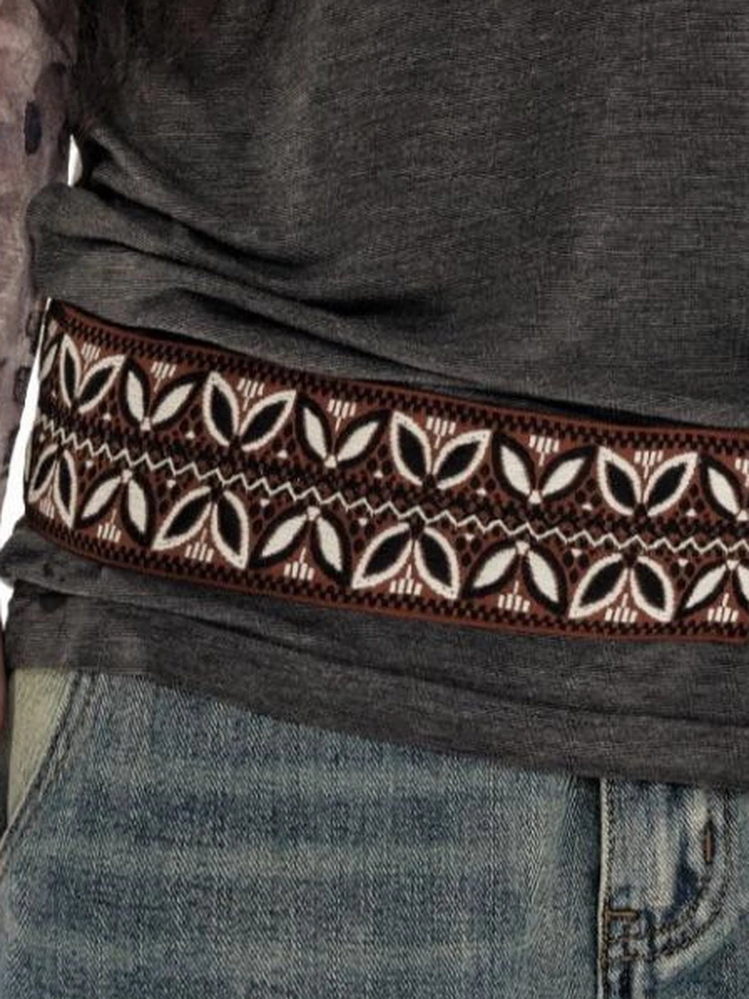 Vintage Brown Tribal Rope Waist Belt Unisex