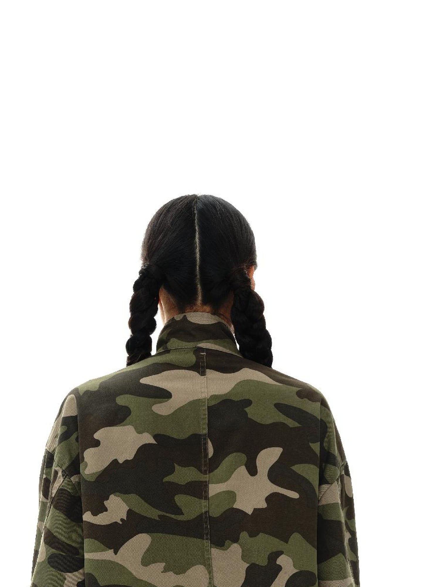 oinimi Vintage Washed Camo Utility Jacket