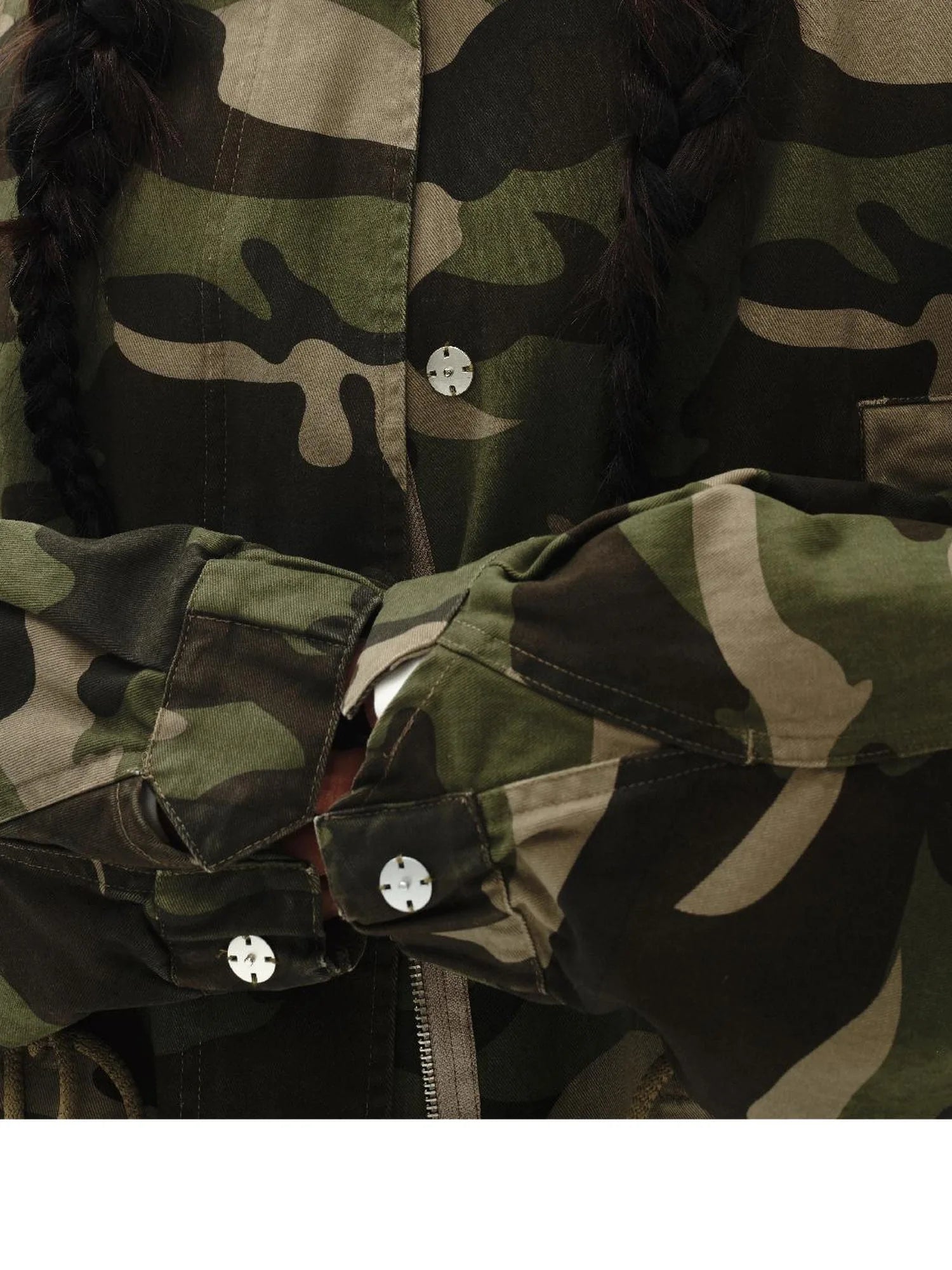 Vintage Washed Camo Utility Jacket