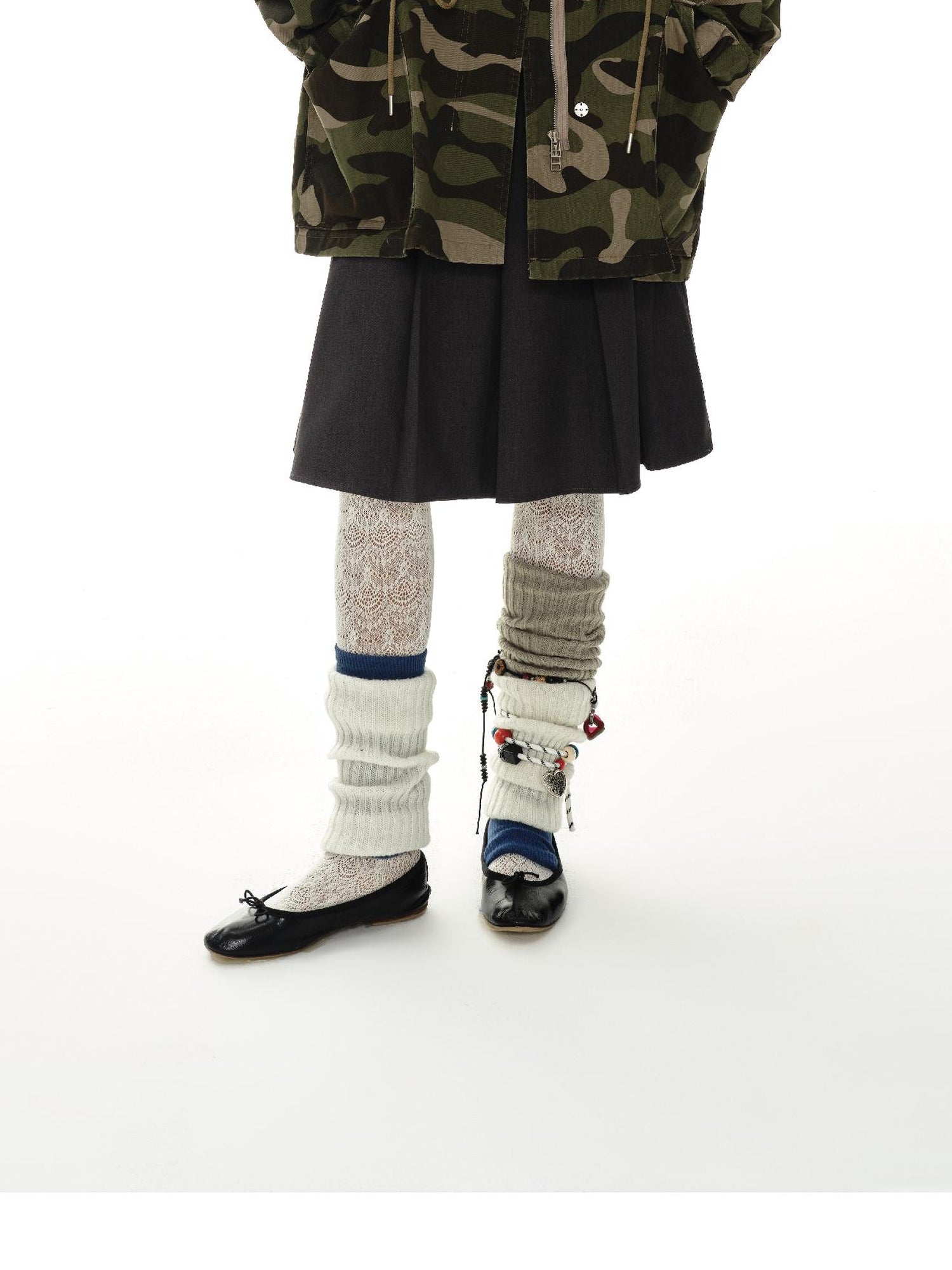 oinimi Vintage Washed Camo Utility Jacket