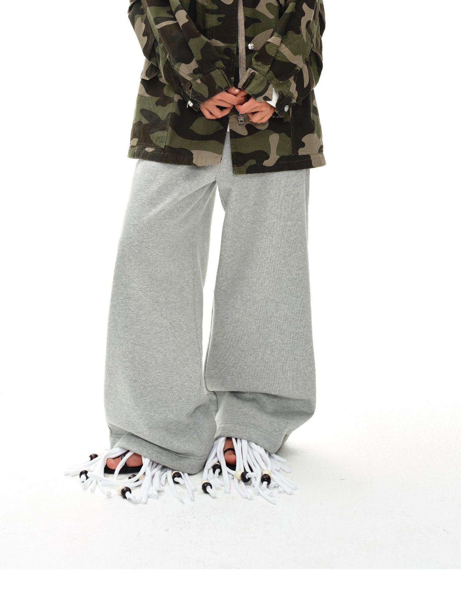 oinimi Vintage Washed Camo Utility Jacket
