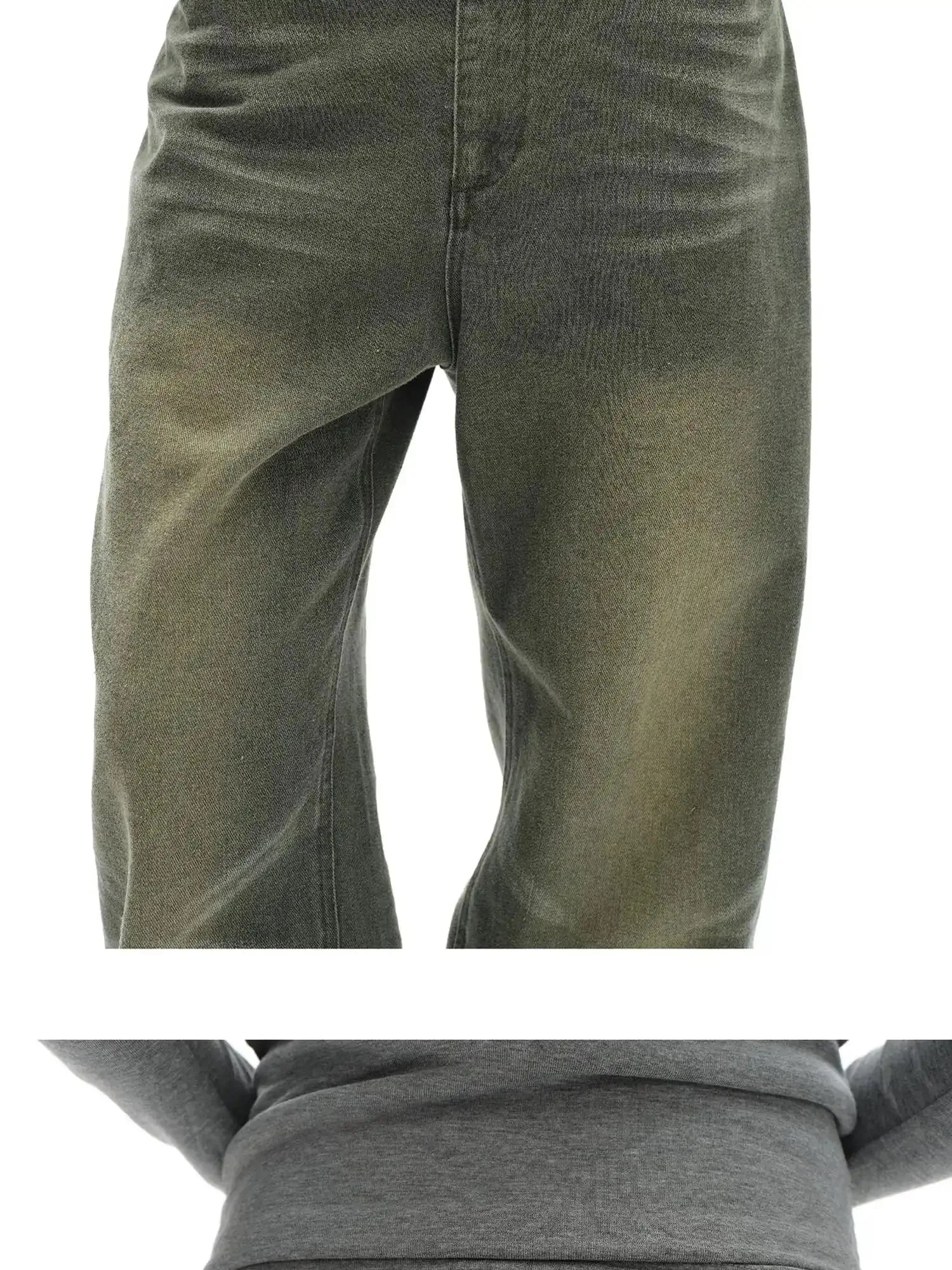 Vintage Washed Relaxed Fit Straight Leg Jeans