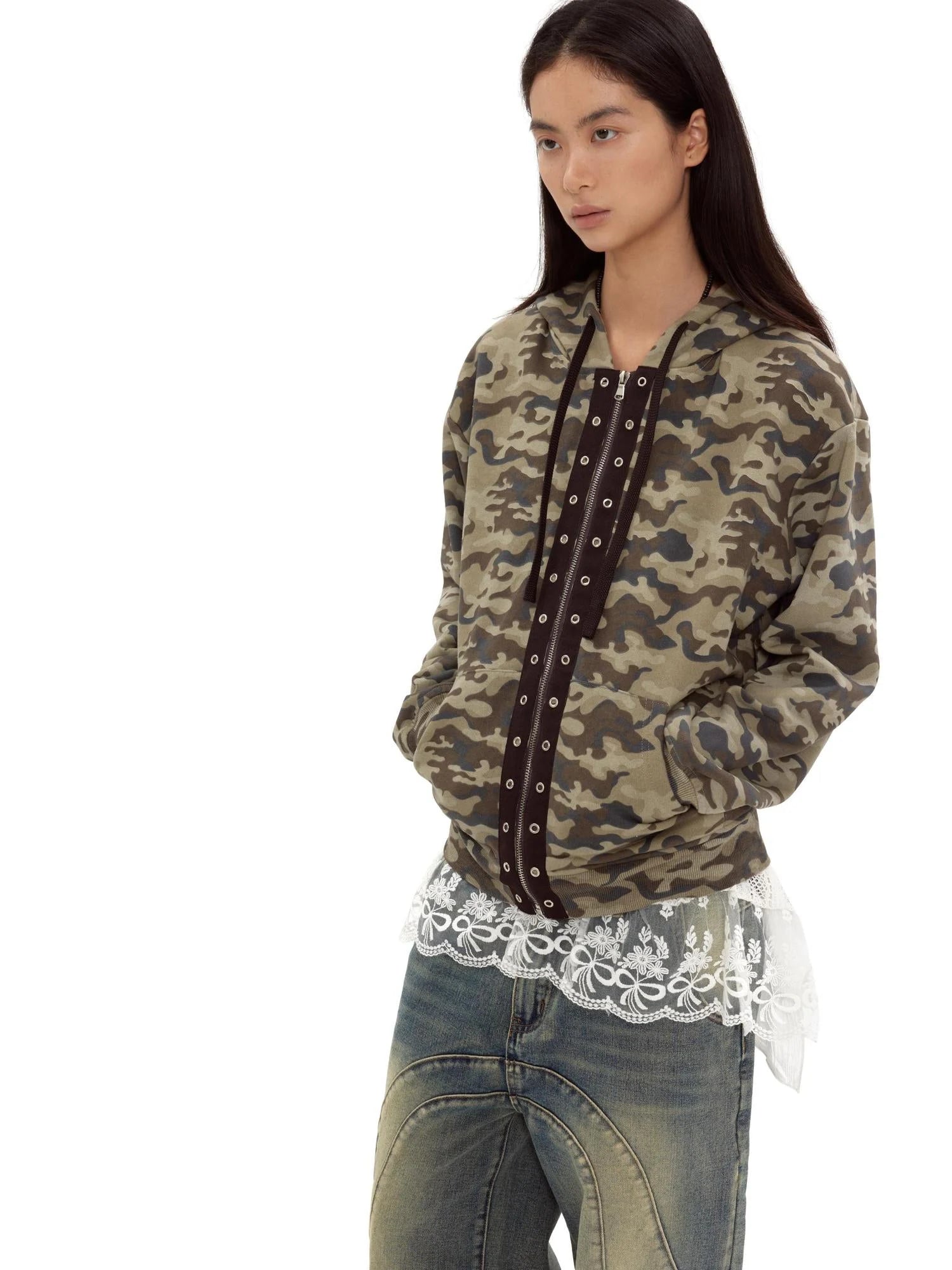 White Lace Bralette Layering Vest With Bow