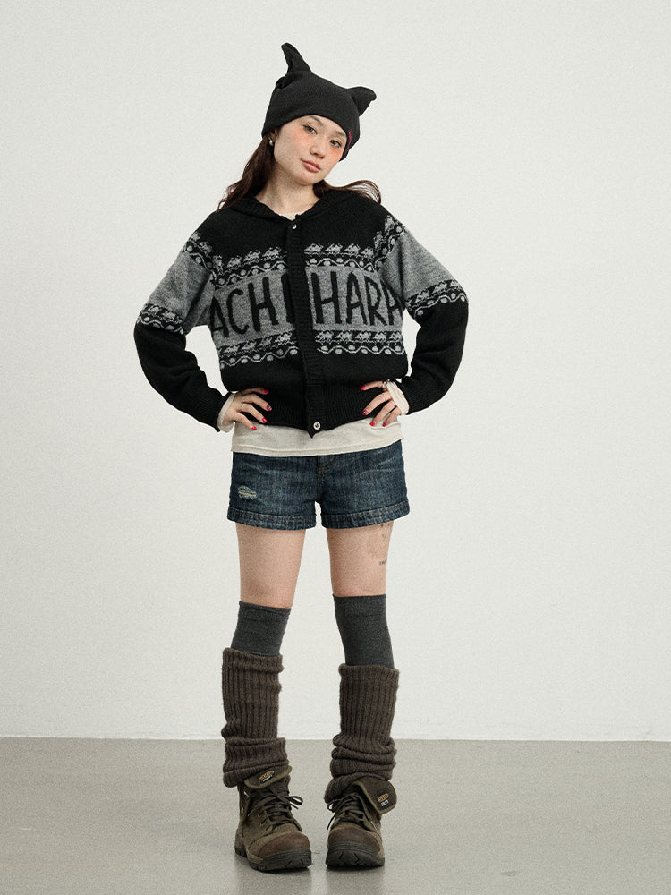 Achihara Spring Knit Cardigan Top For Women Outerwear