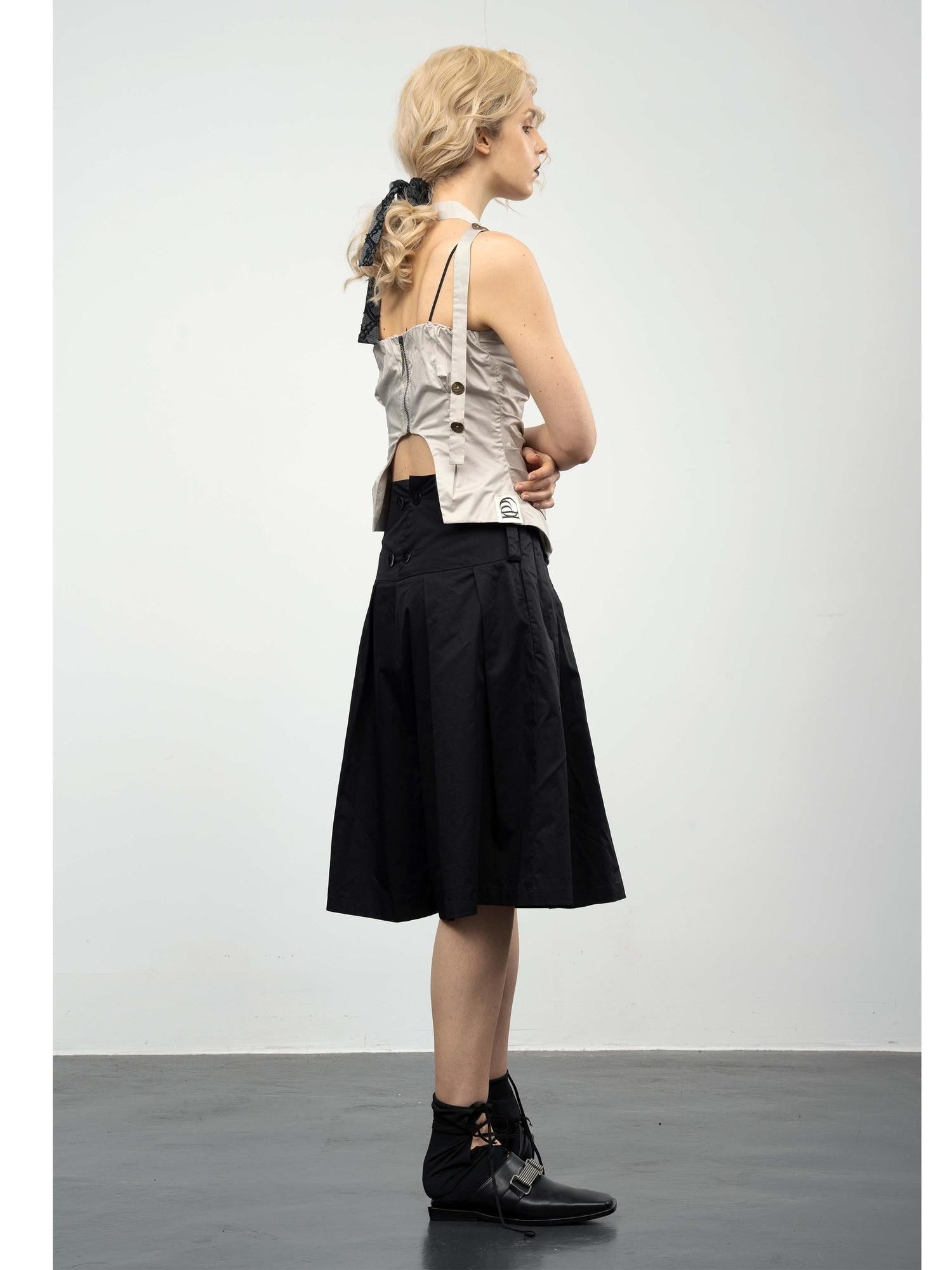 popoop Asymmetric Ruched Multiway Neck Tie Women&